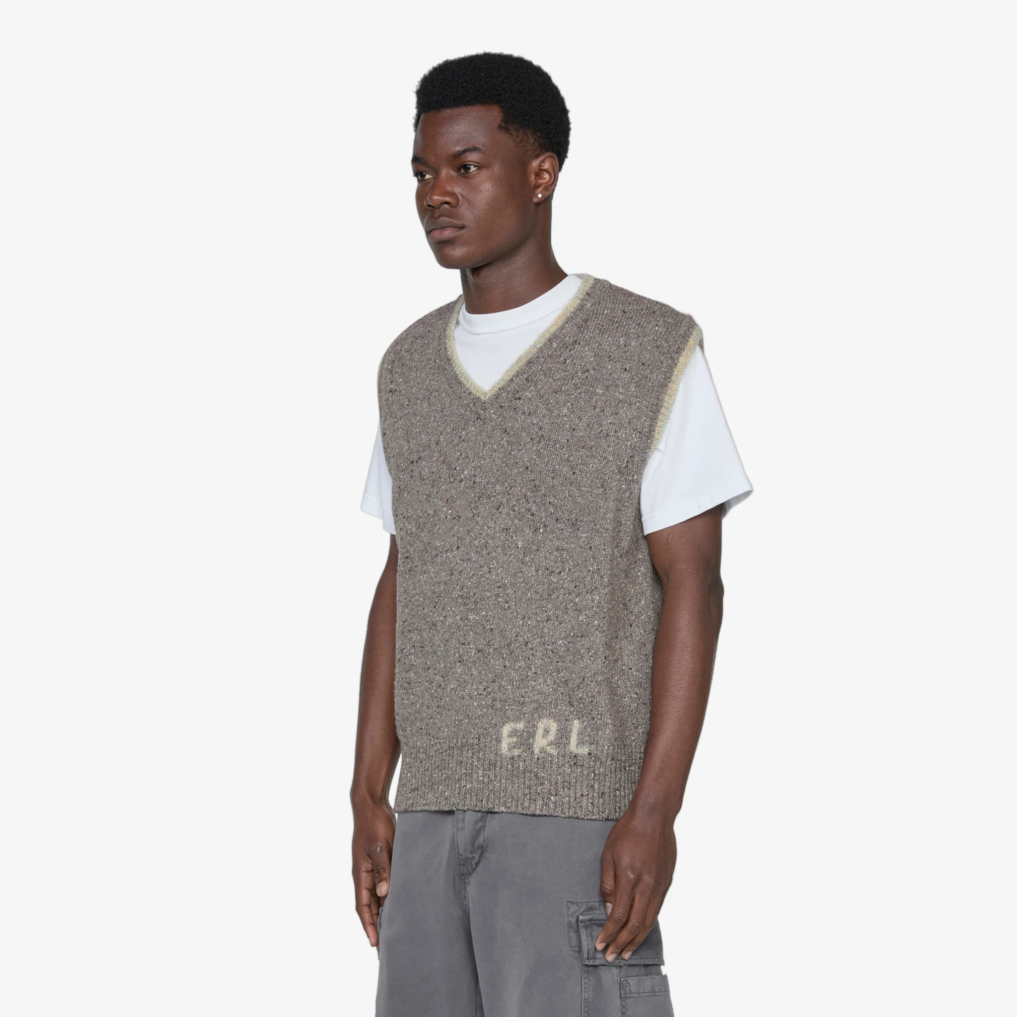 ERL Knit Vest Grey - Image 3
