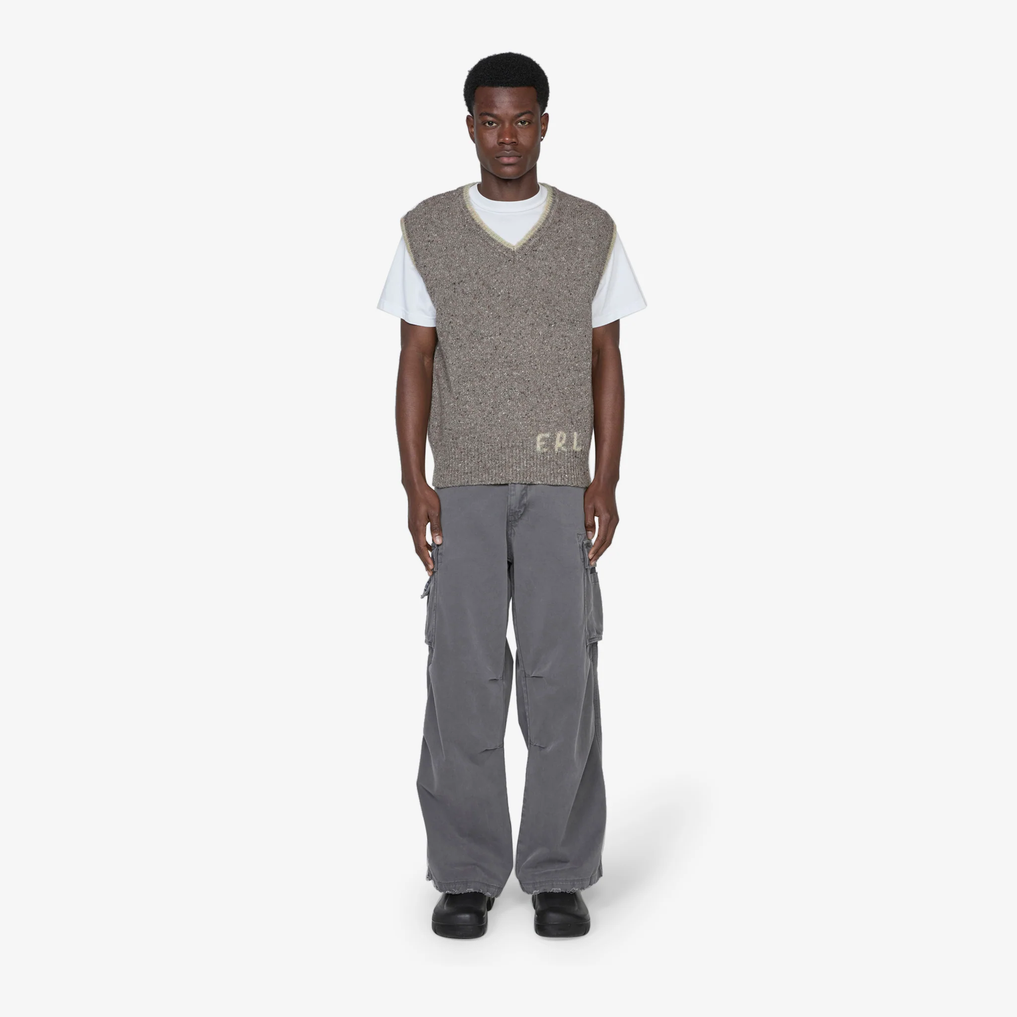 ERL Knit Vest Grey - Image 6