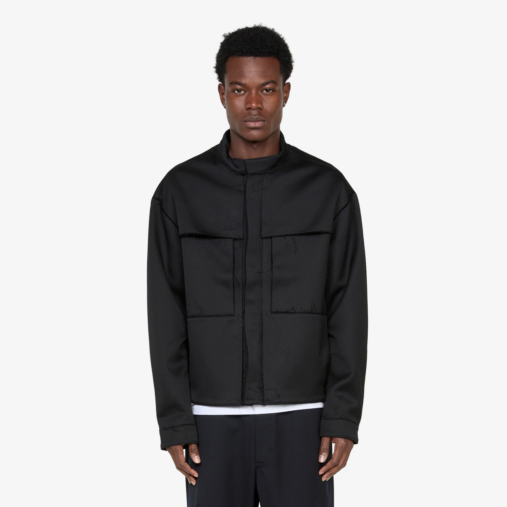 ESC Raw Cut Jacket Black