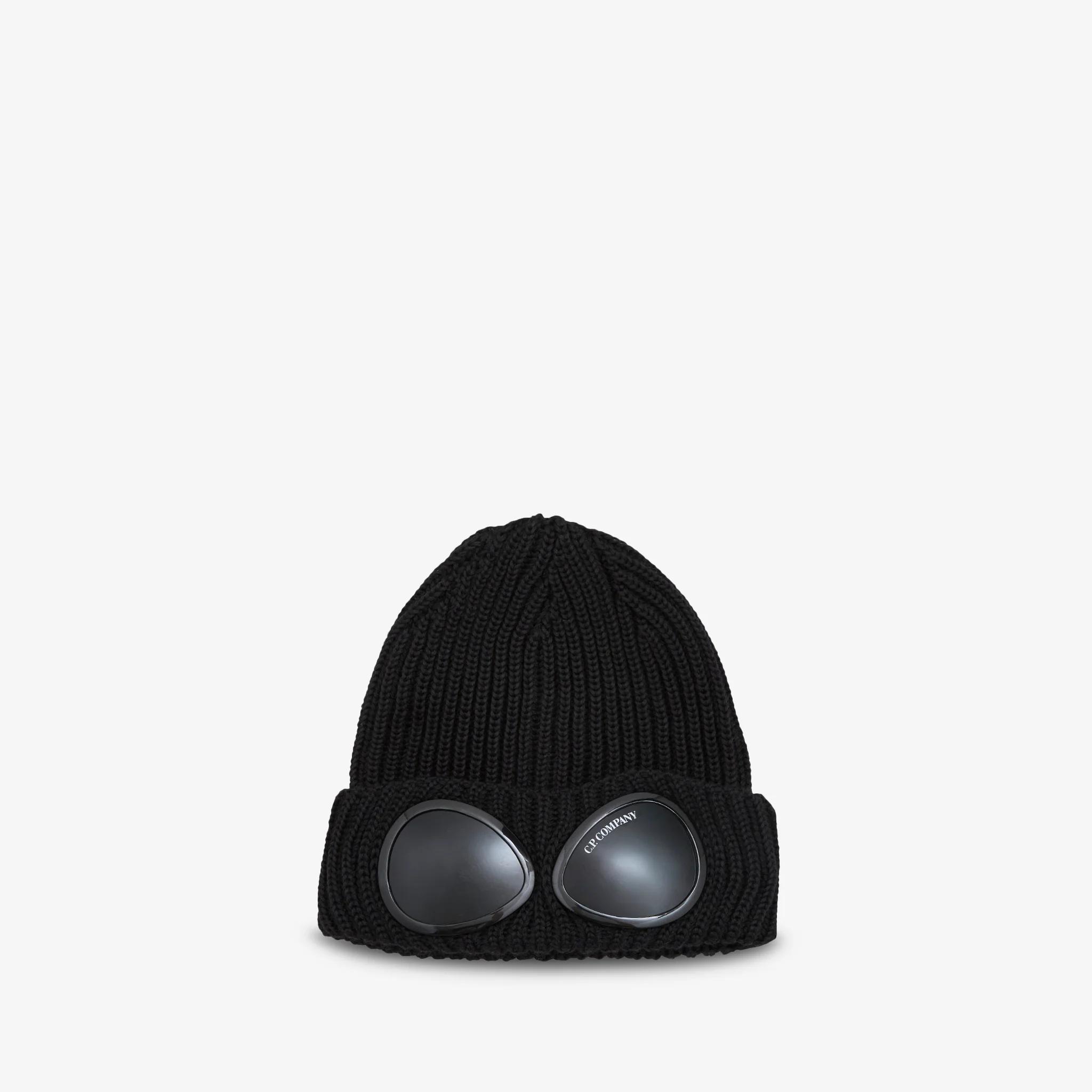 Extrafine Merino Wool Goggle Beanie Black