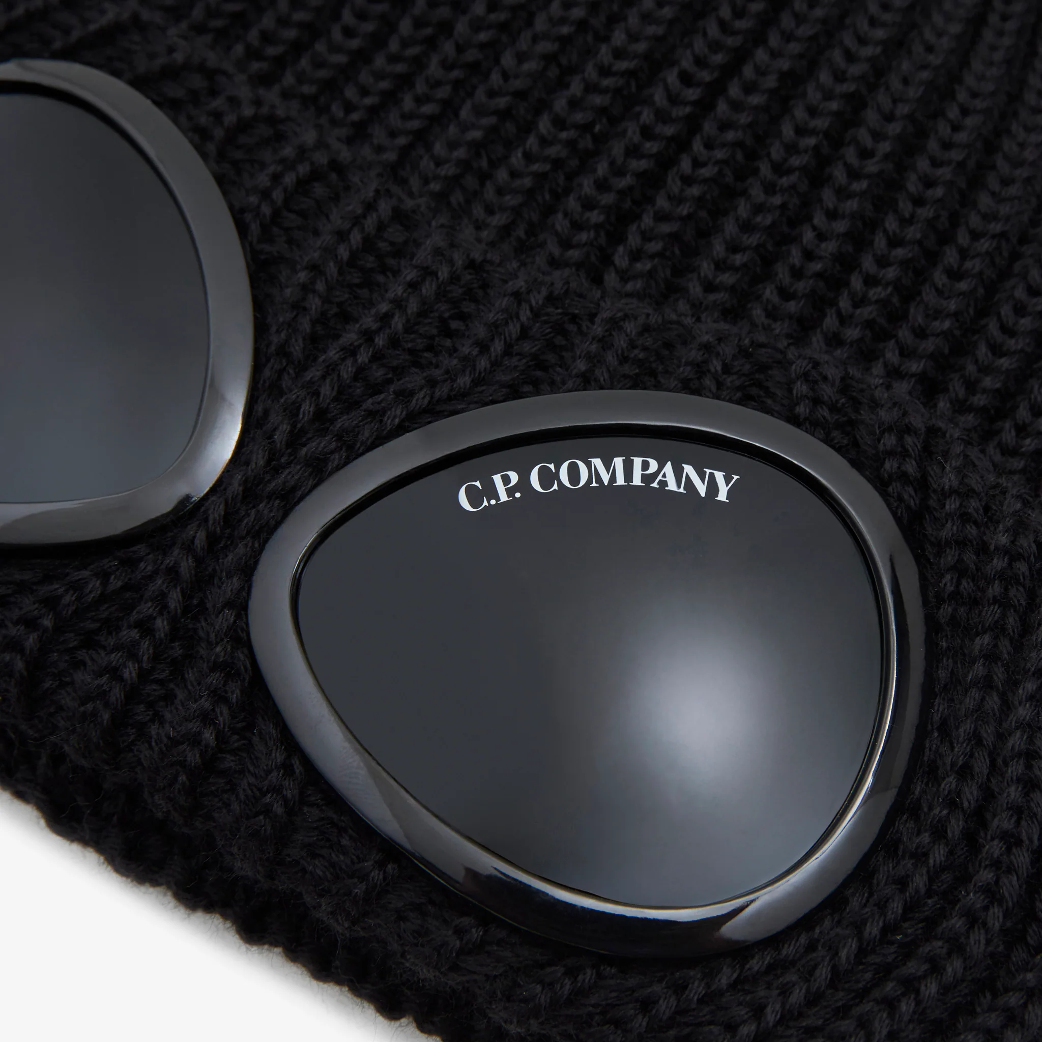 Extrafine Merino Wool Goggle Beanie Black - Image 2