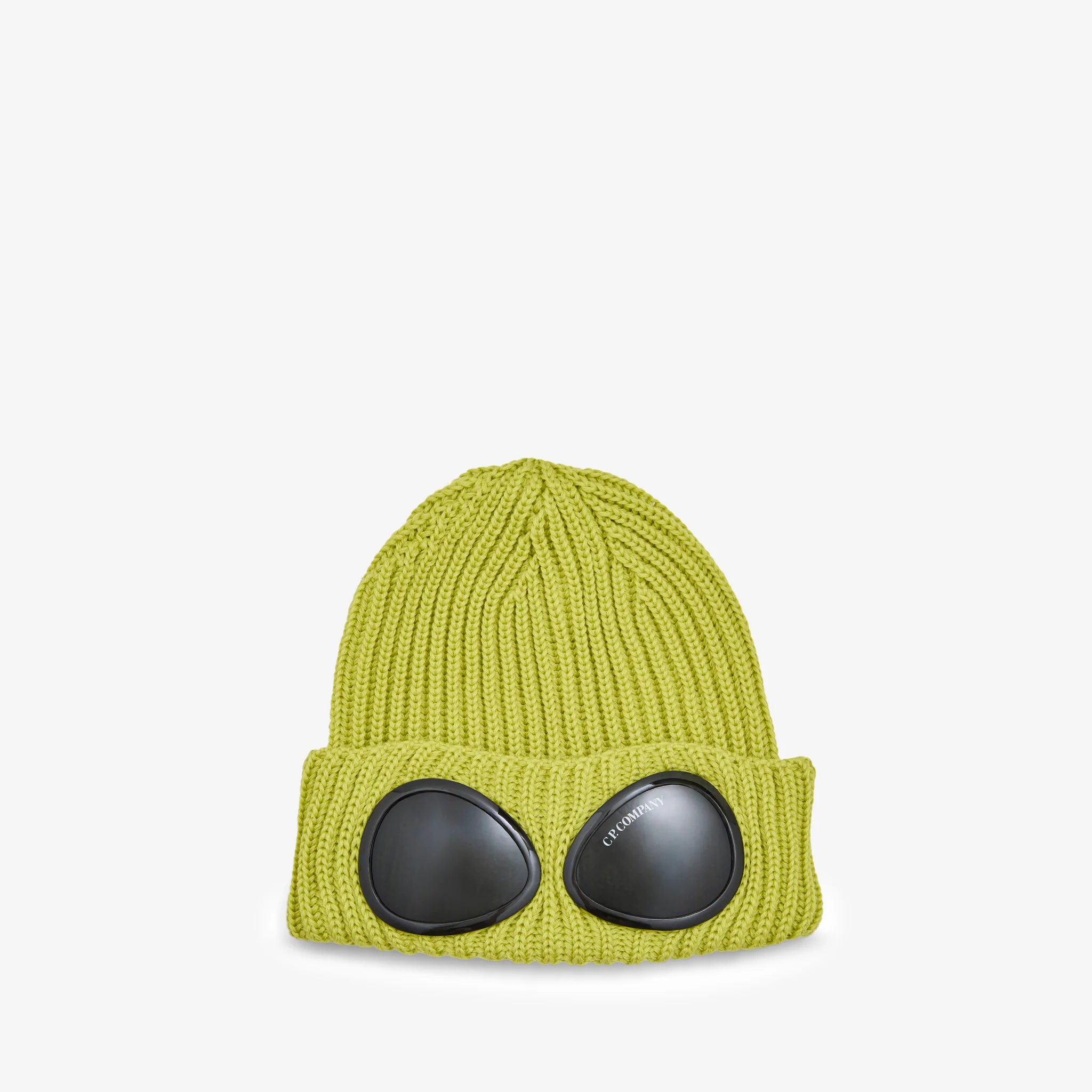 Extrafine Merino Wool Goggle Beanie Green Sheen