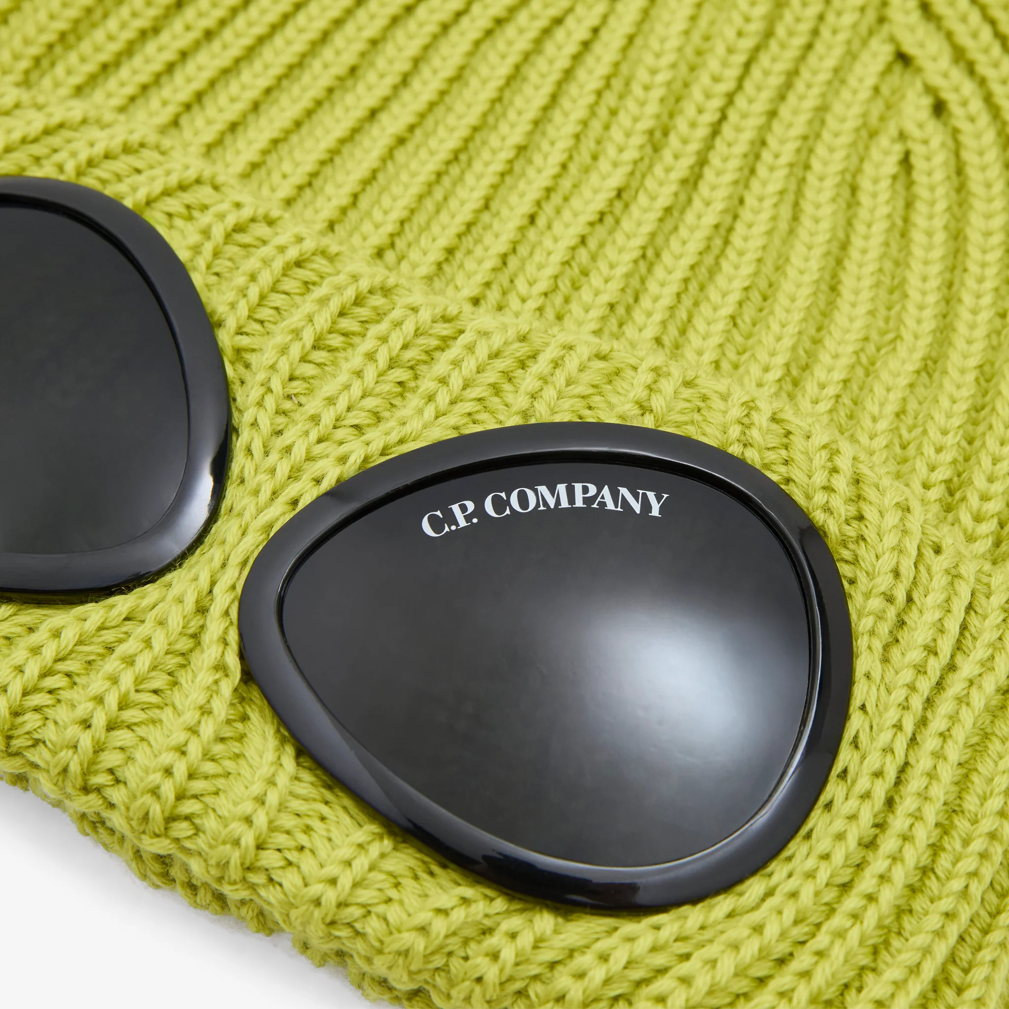 Extrafine Merino Wool Goggle Beanie Green Sheen - Image 2