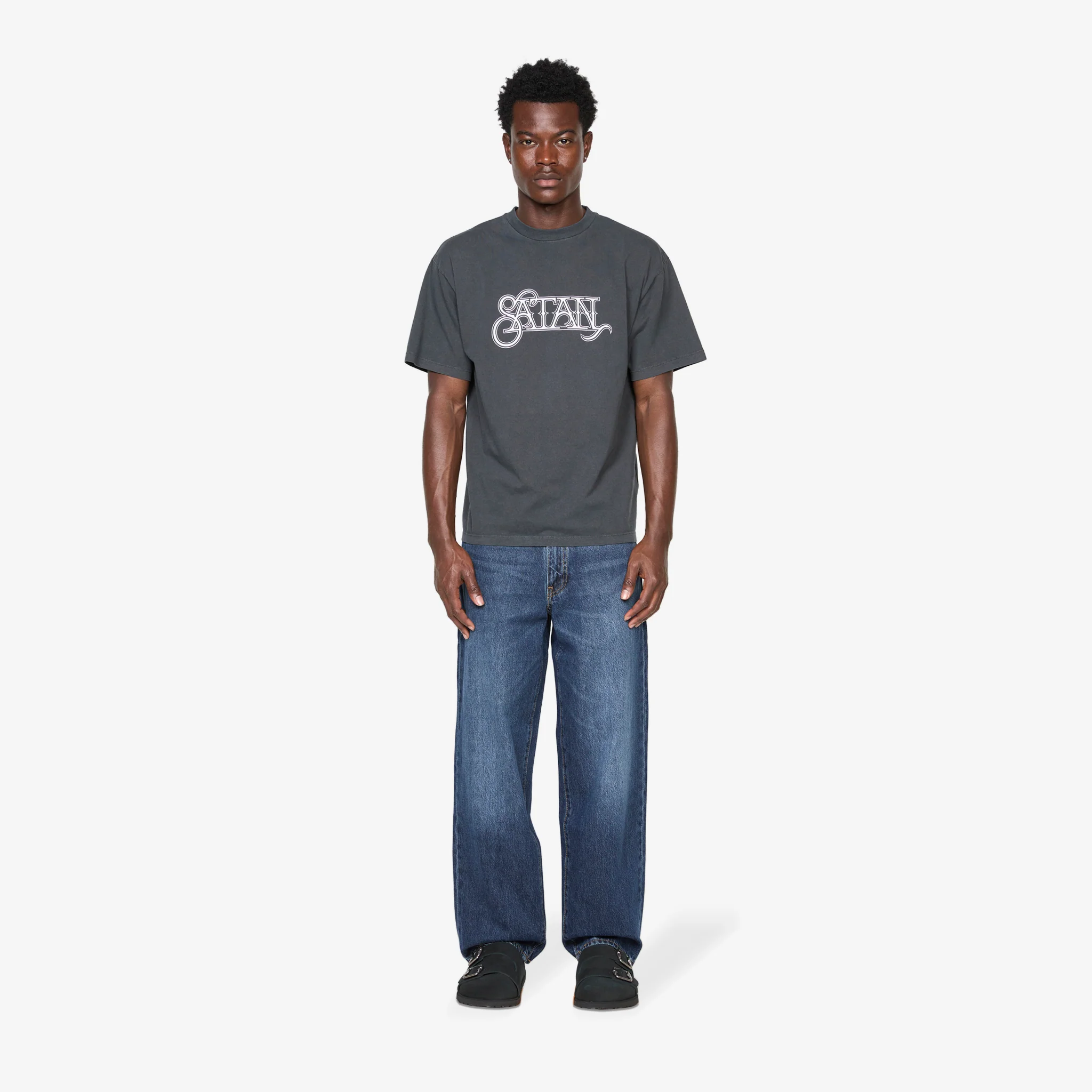 Faded Satan T-Shirt Black - Image 3