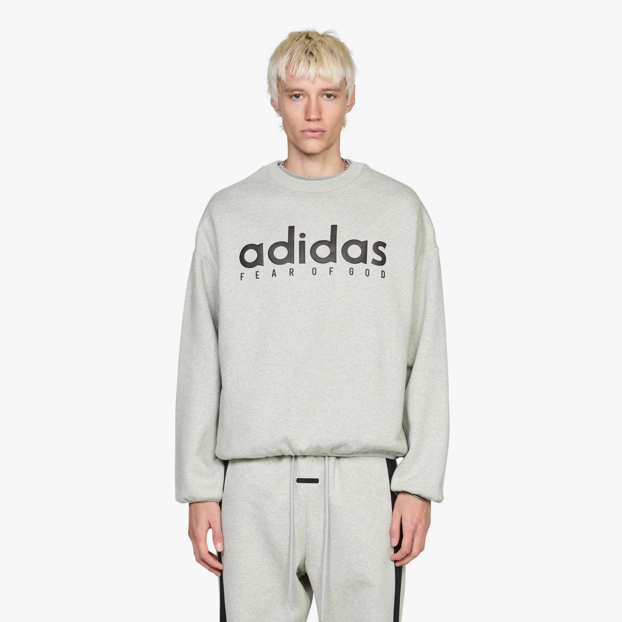 Fear of God Athletics x Heather Fleece Crewneck Medium Grey Heather