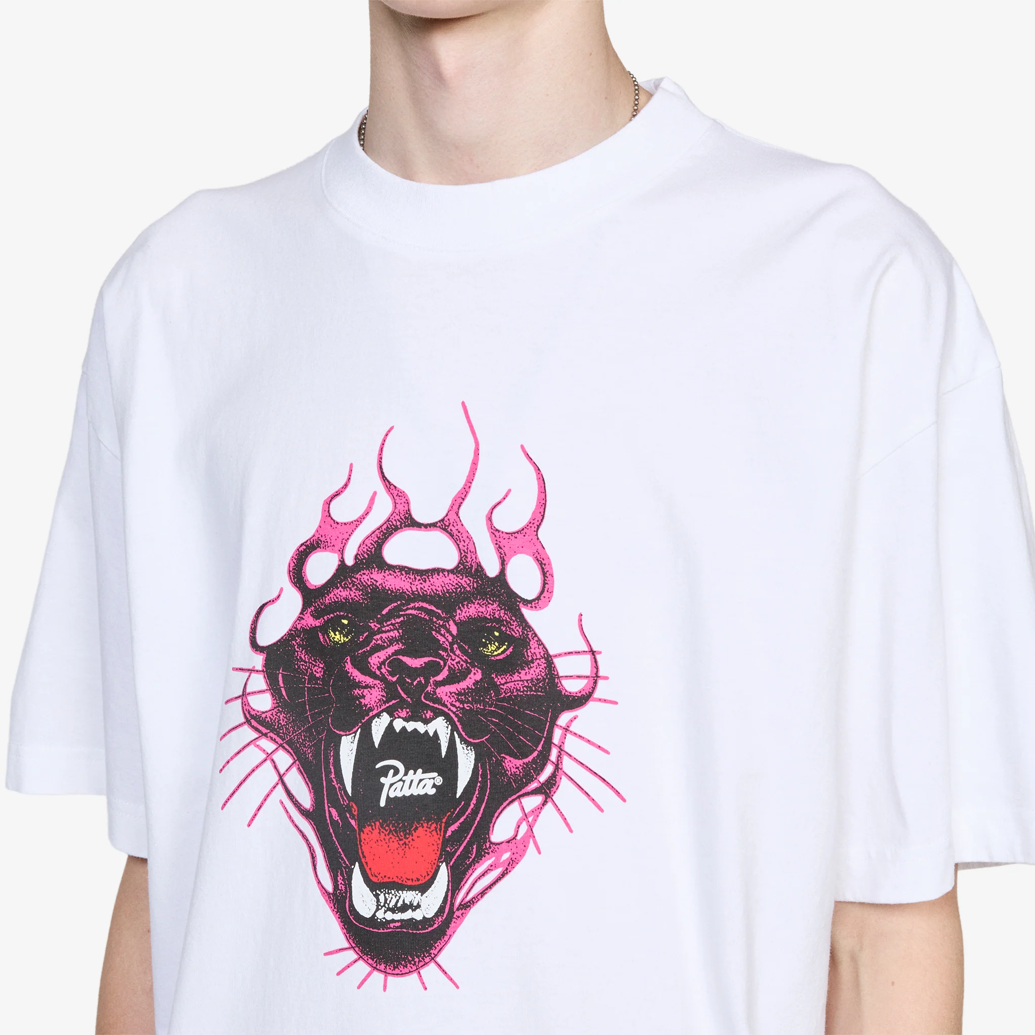 Fire Panther T-Shirt White - Image 2
