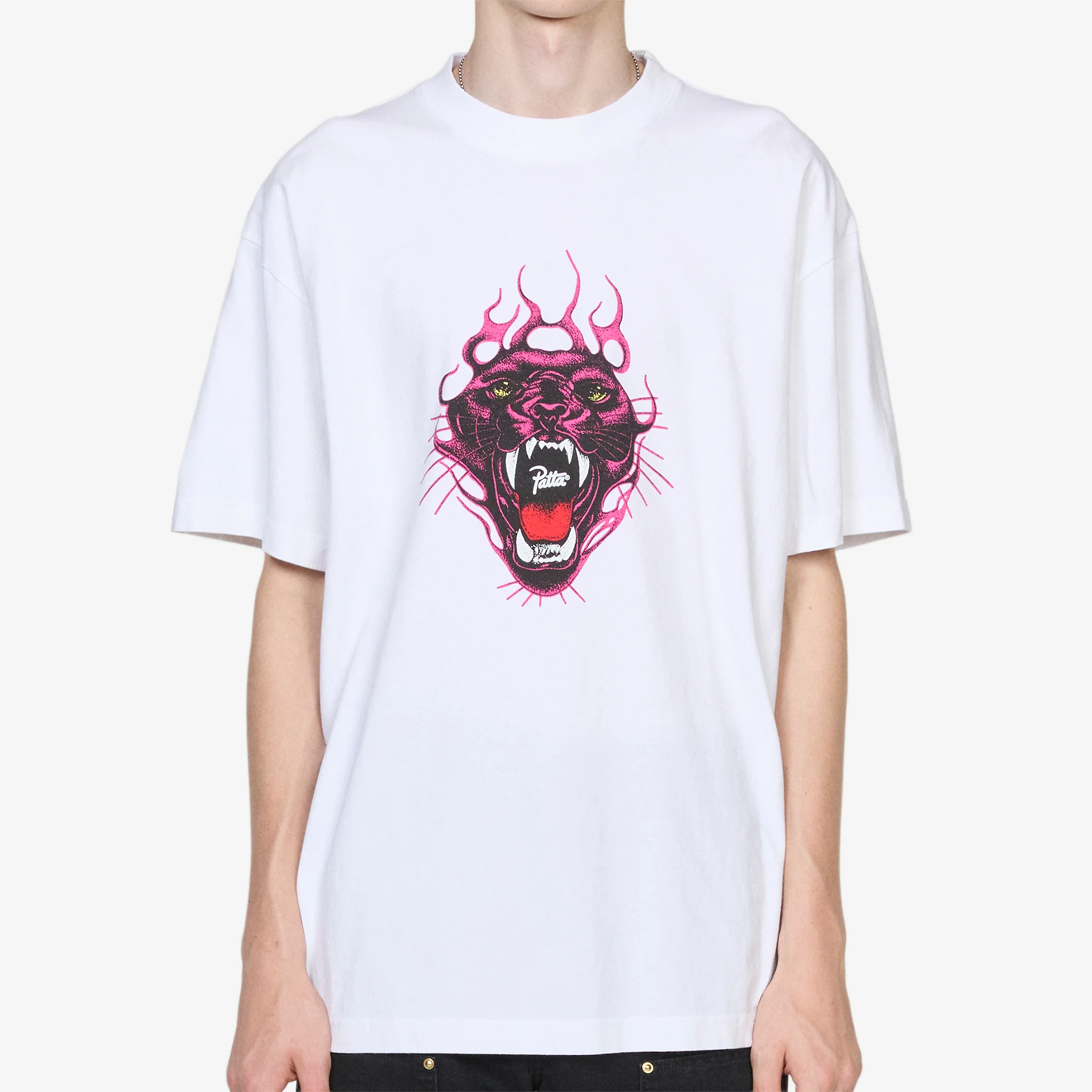 Fire Panther T-Shirt White - Image 4