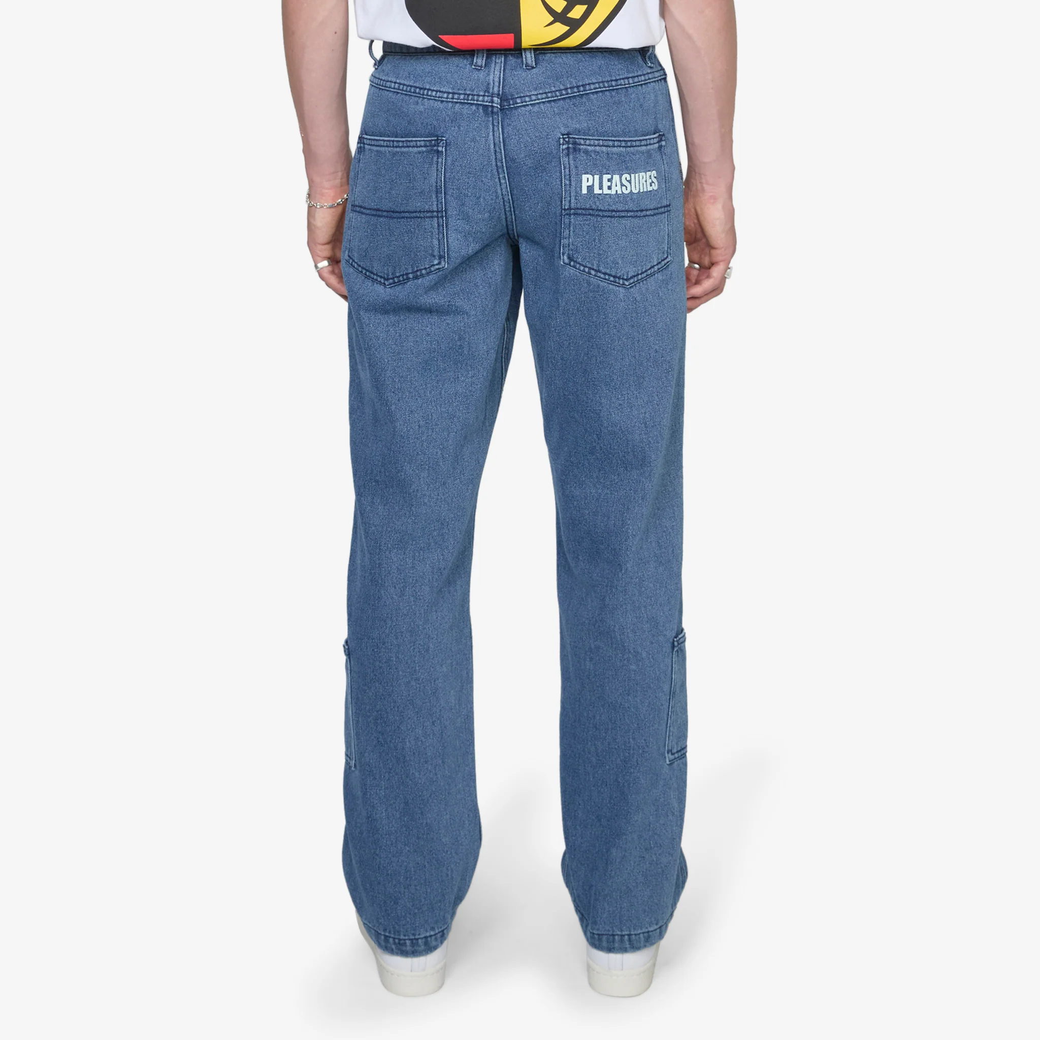 Floral Ultra Double Knee Pant Indigo - Image 4