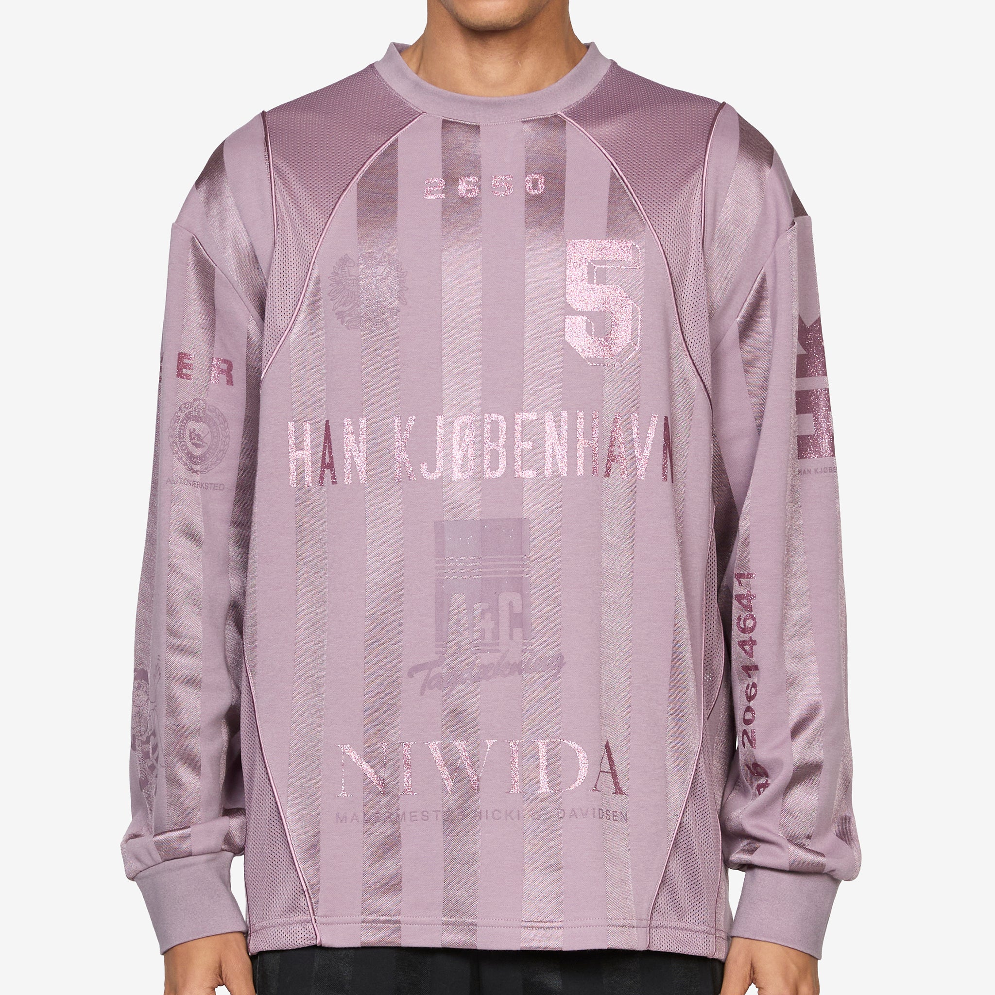 Football Mesh Longsleeve Dusty Purple - Image 4