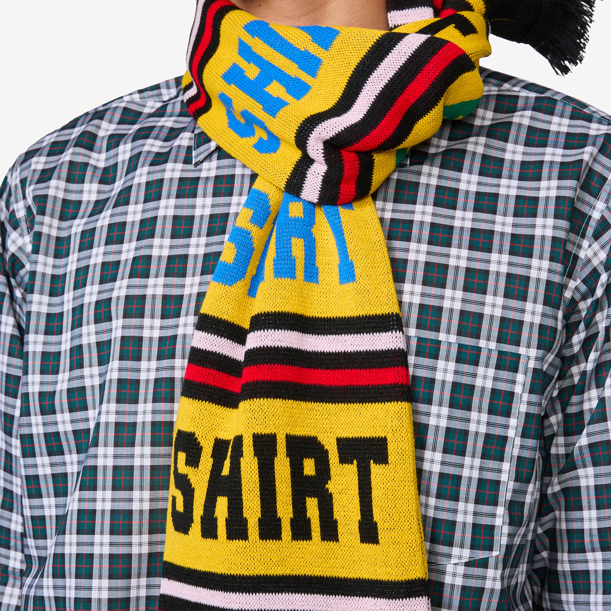 Football Scarf Yellow | Black - Image 2