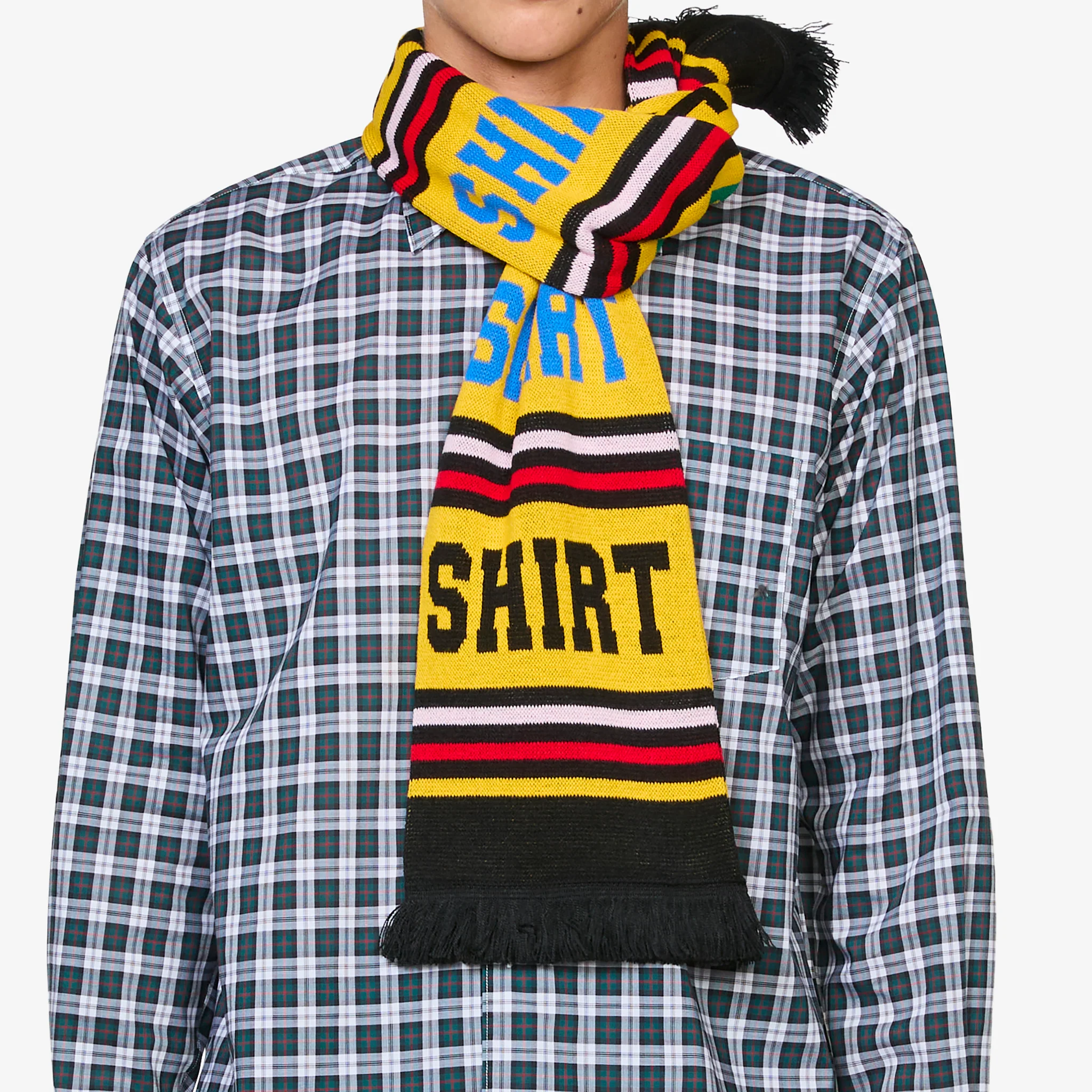 Football Scarf Yellow | Black - Image 4