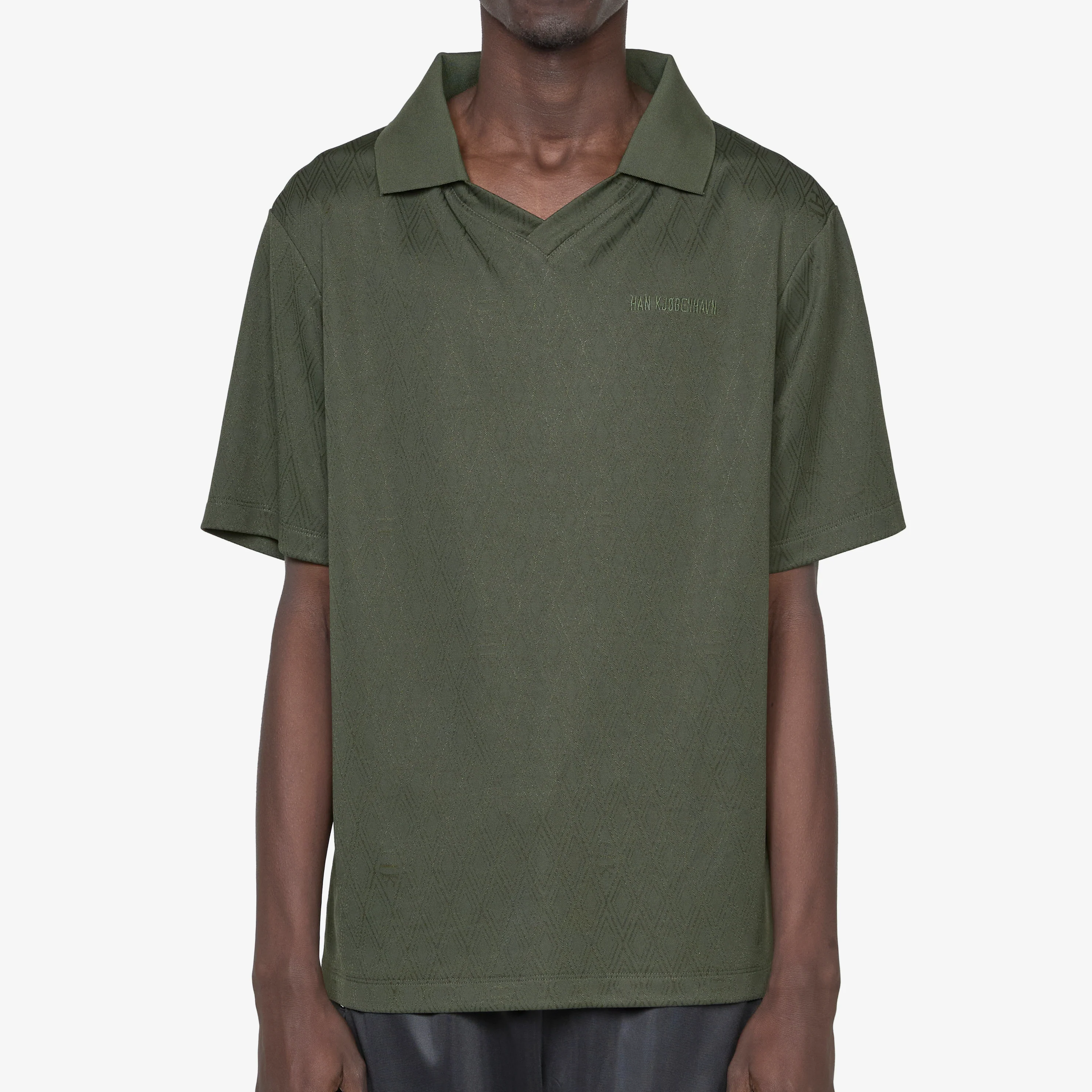 Football Short Sleeve T-Shirt Dark Green - Image 3