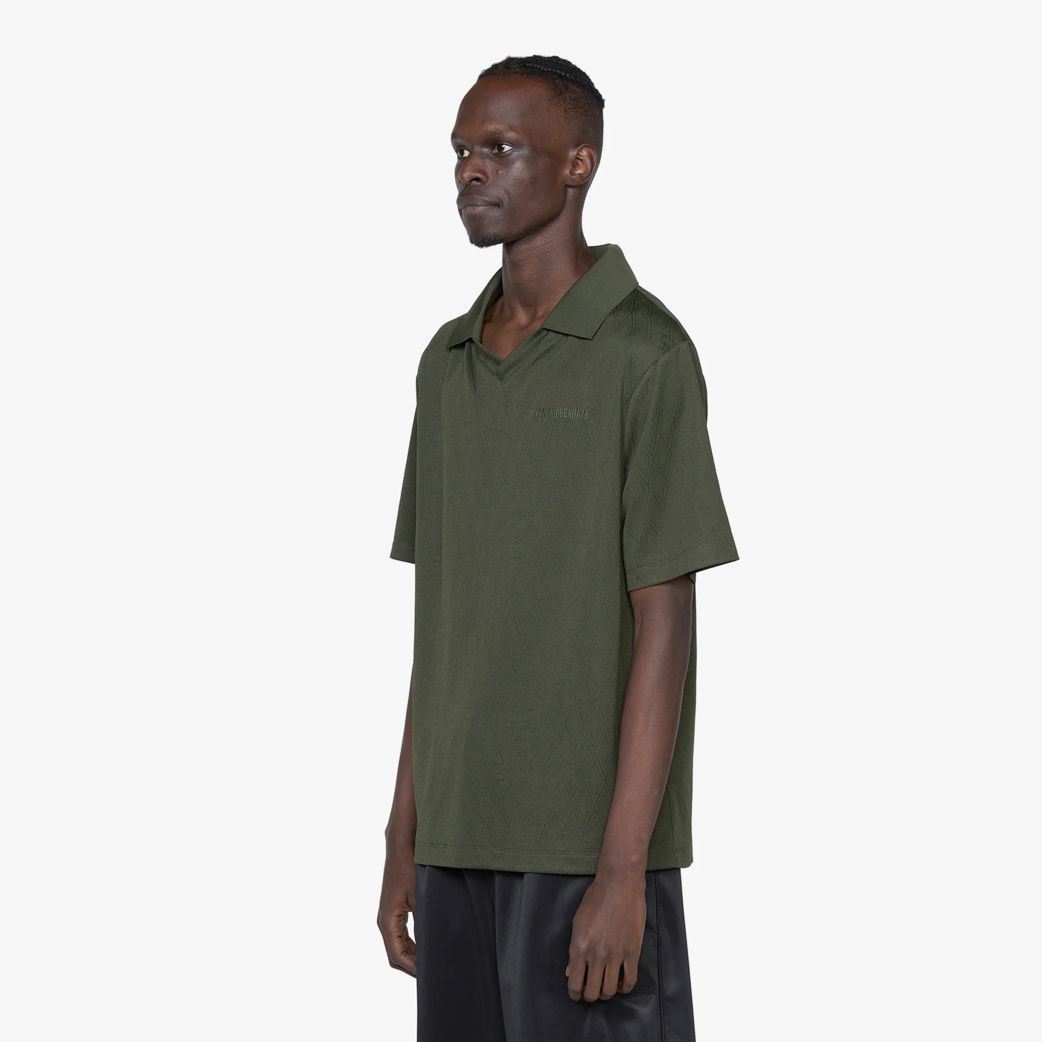 Football Short Sleeve T-Shirt Dark Green - Image 4