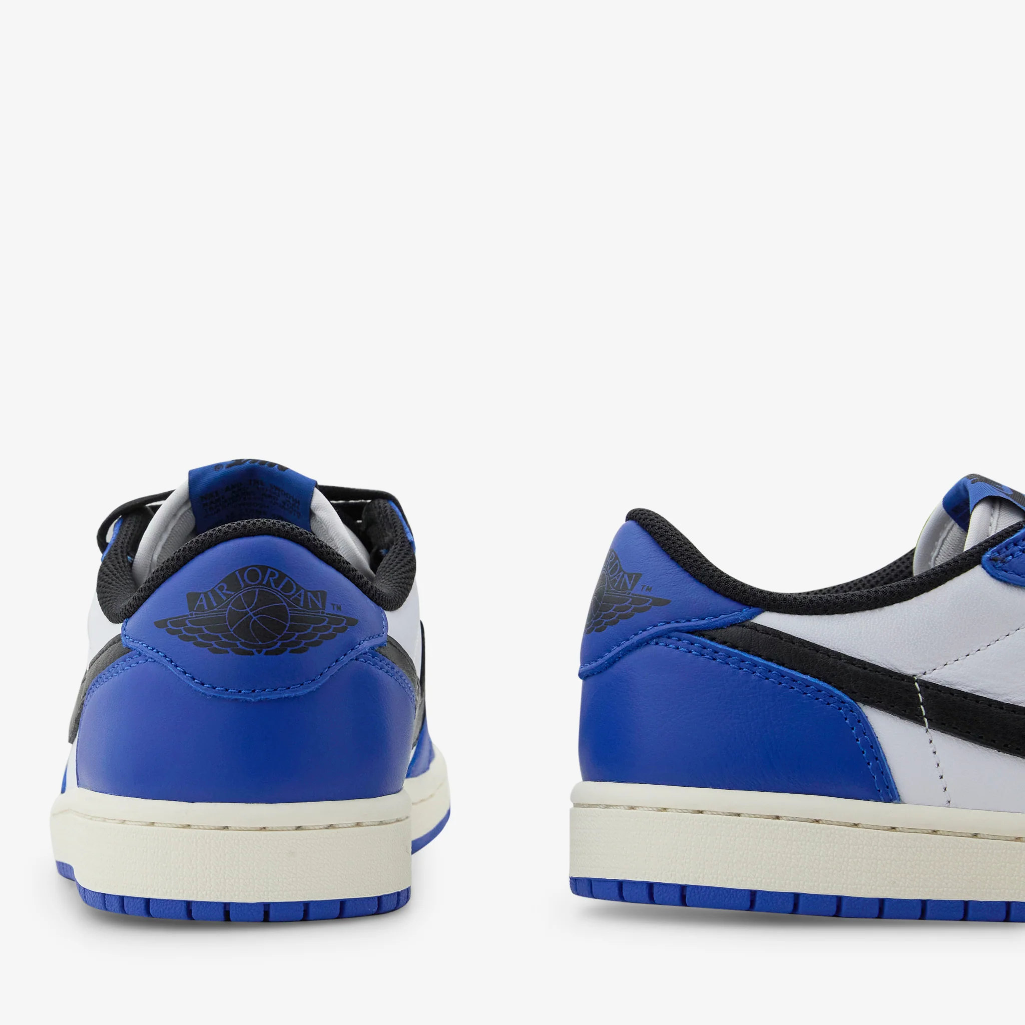 Grade School Air Jordan 1 Retro Low OG White | Black | Game Royal | Sail - Image 3