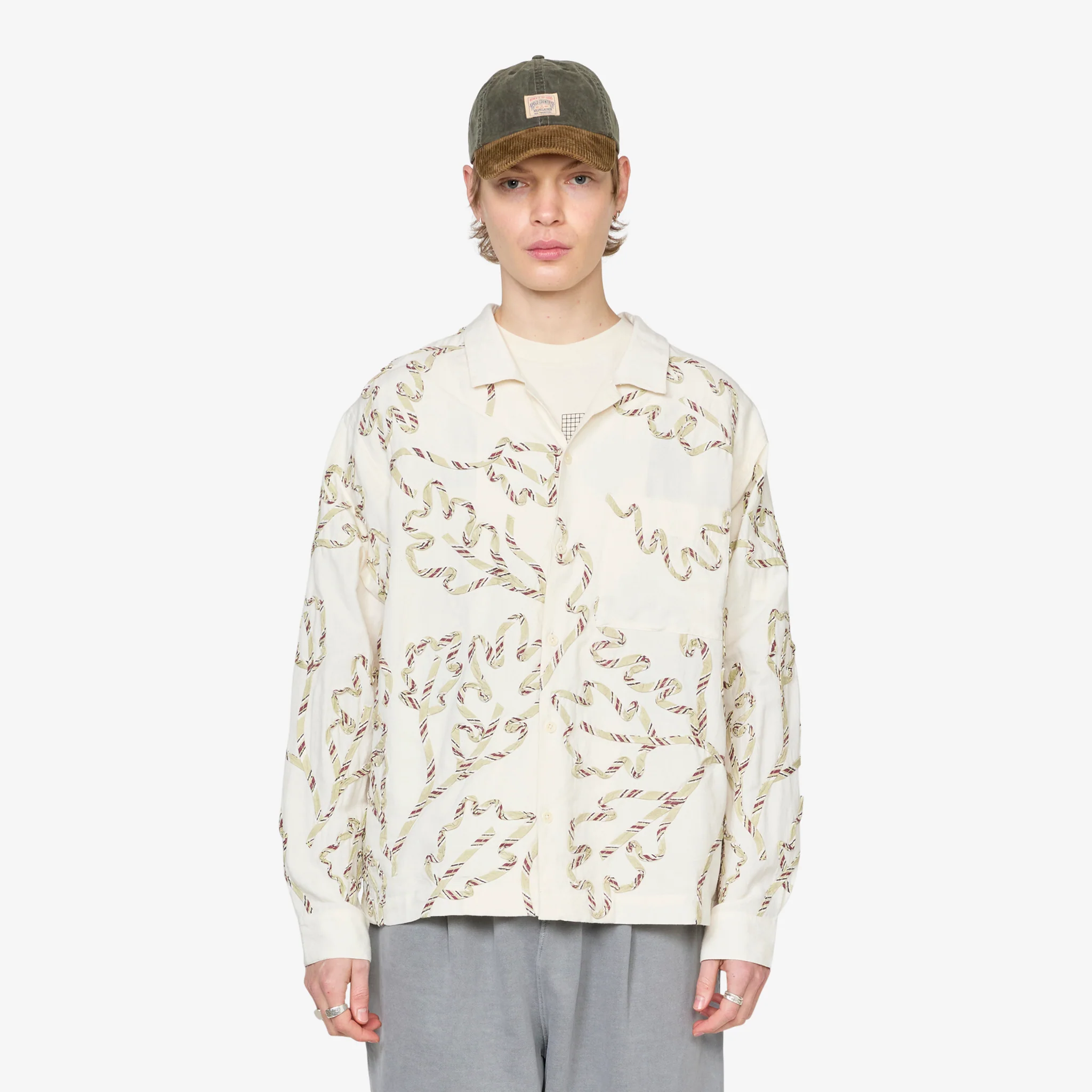 Greetings Longsleeve Shirt Sage Leaf Ribbon