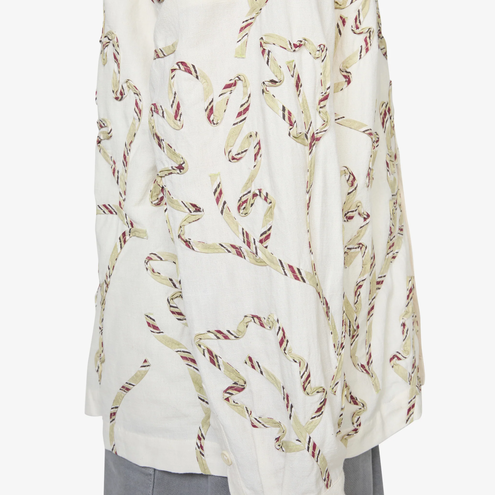 Greetings Longsleeve Shirt Sage Leaf Ribbon - Image 3