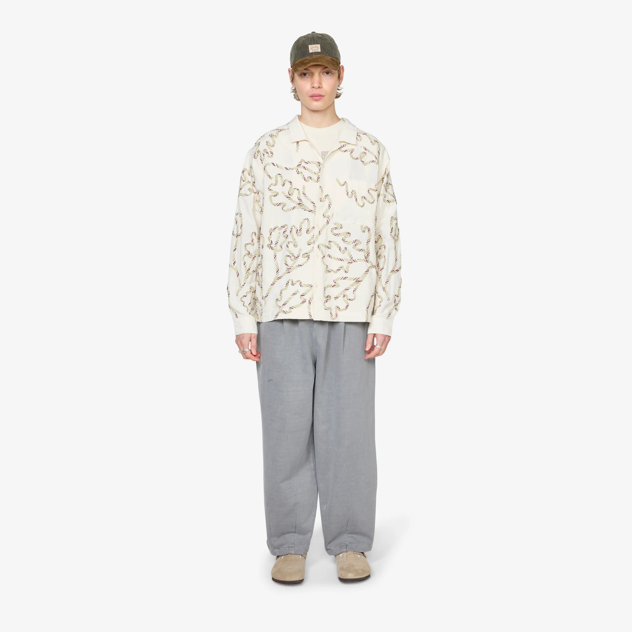 Greetings Longsleeve Shirt Sage Leaf Ribbon - Image 6