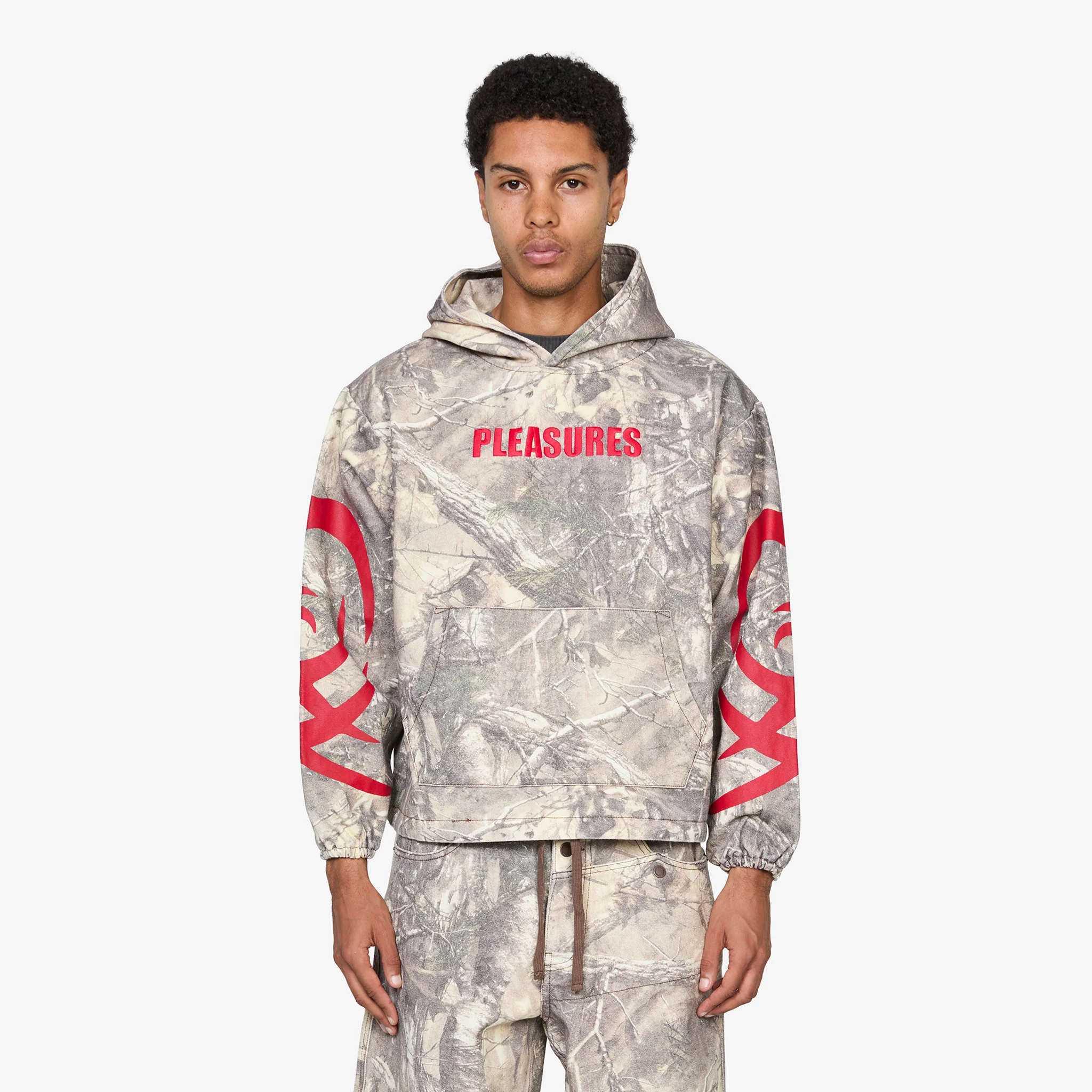 Hunt Canvas Poncho Hoodie Camo