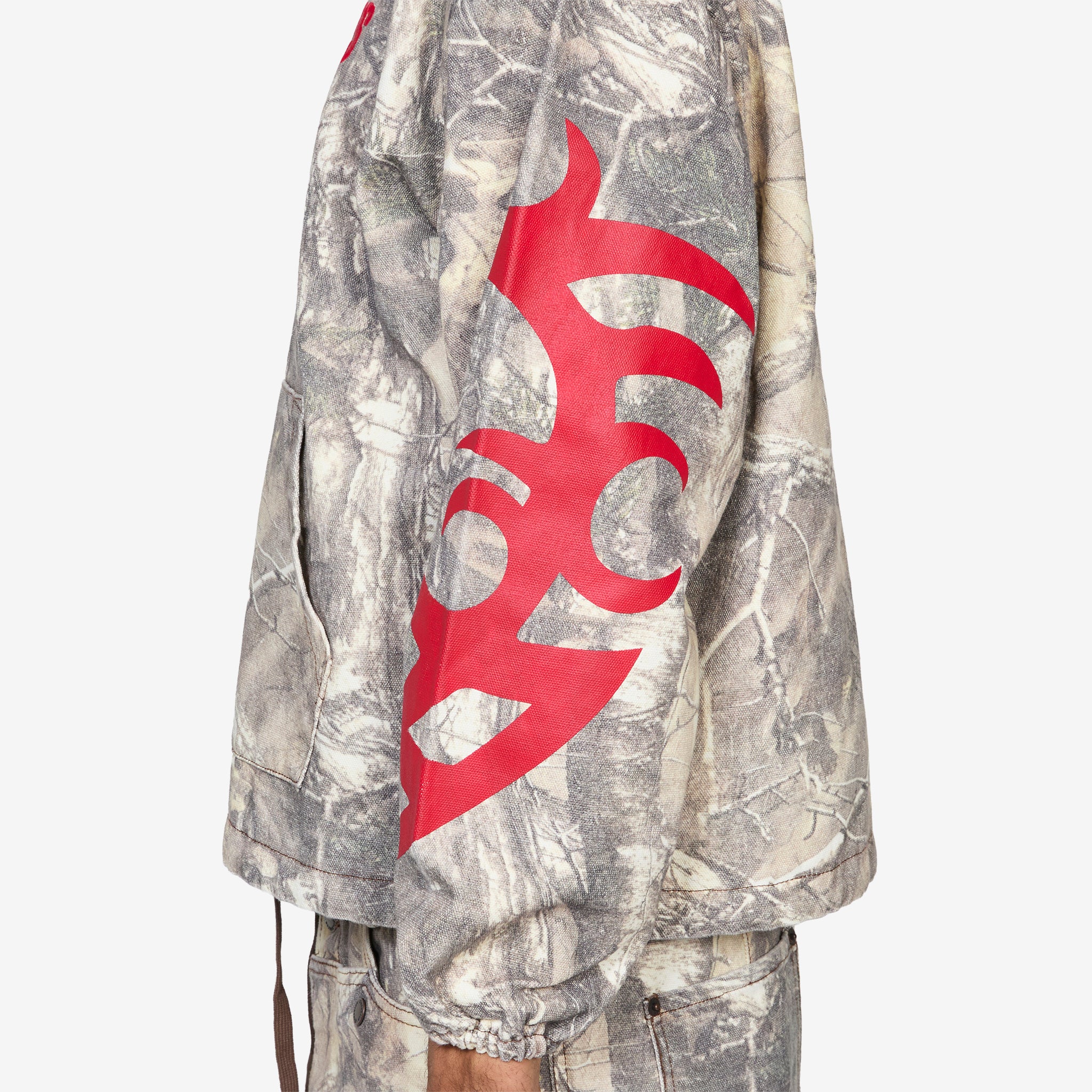 Hunt Canvas Poncho Hoodie Camo - Image 3