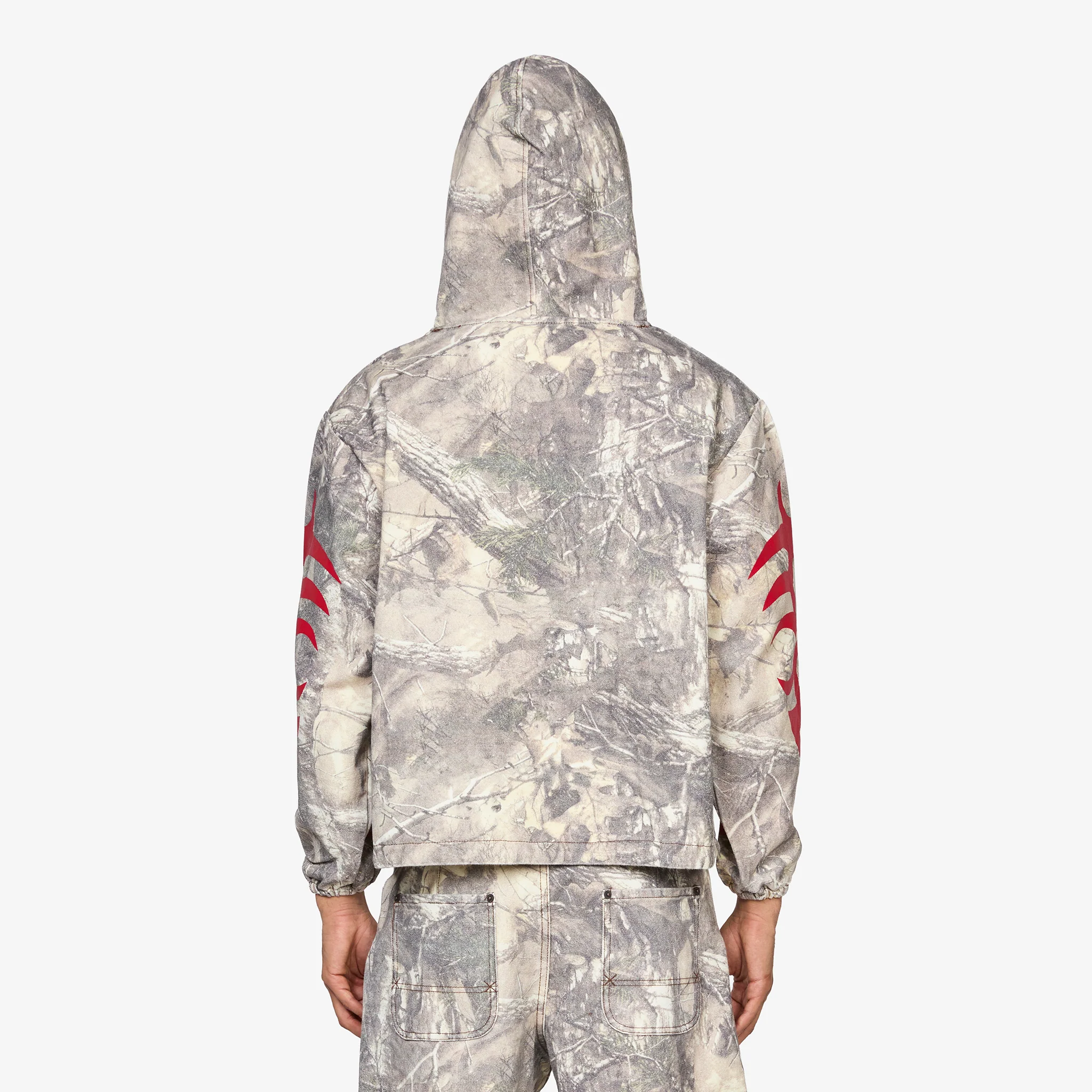 Hunt Canvas Poncho Hoodie Camo - Image 4