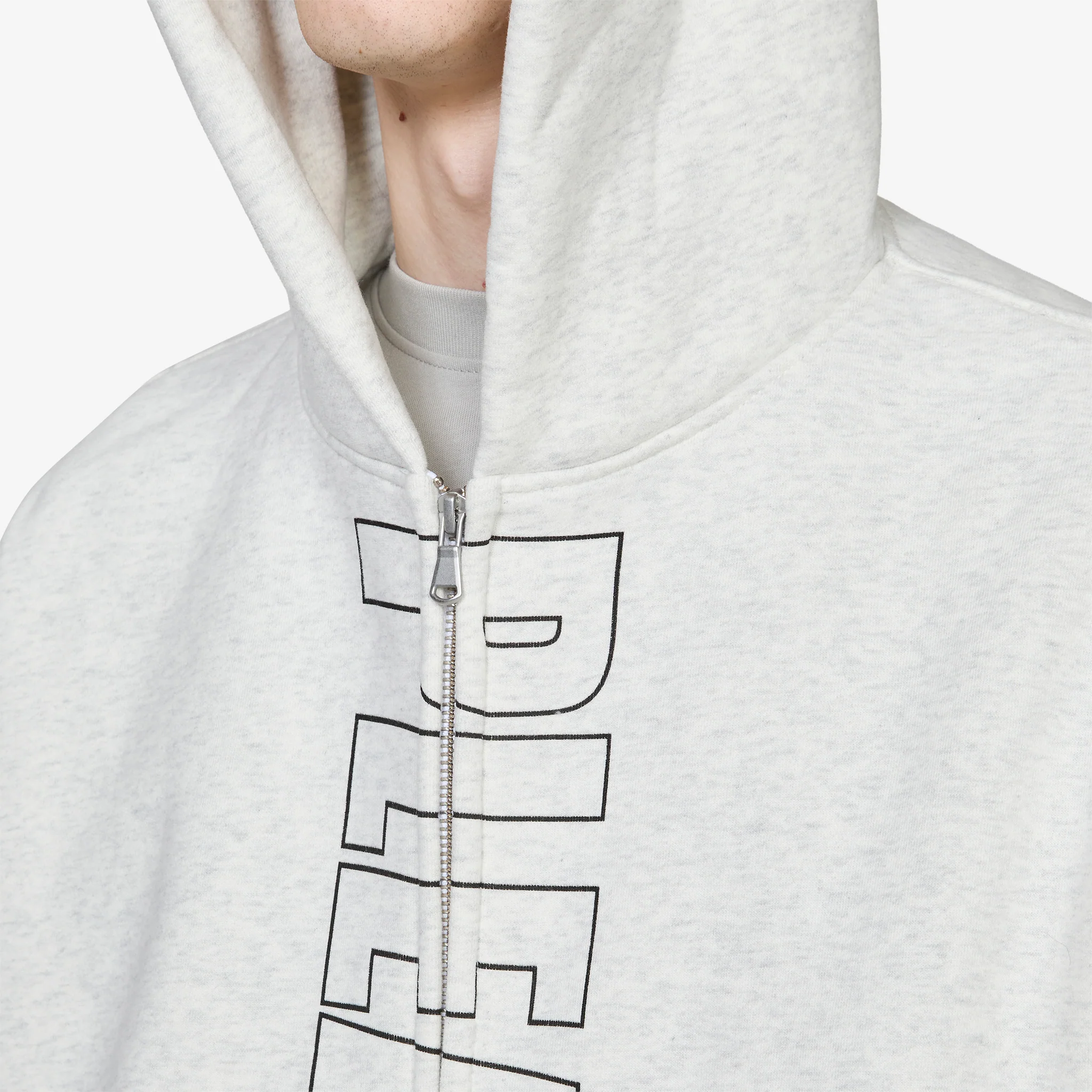 Impact Zip Hoodie Oatmeal - Image 2