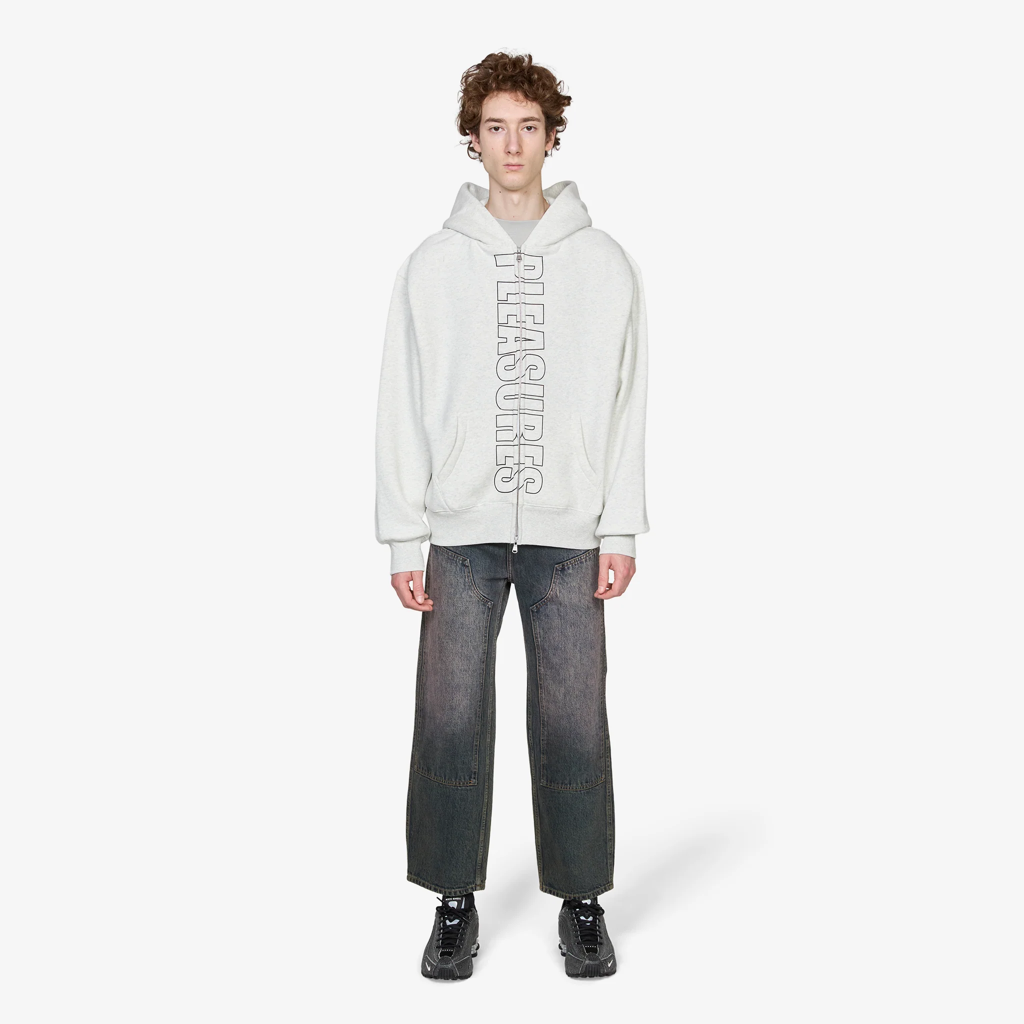 Impact Zip Hoodie Oatmeal - Image 4