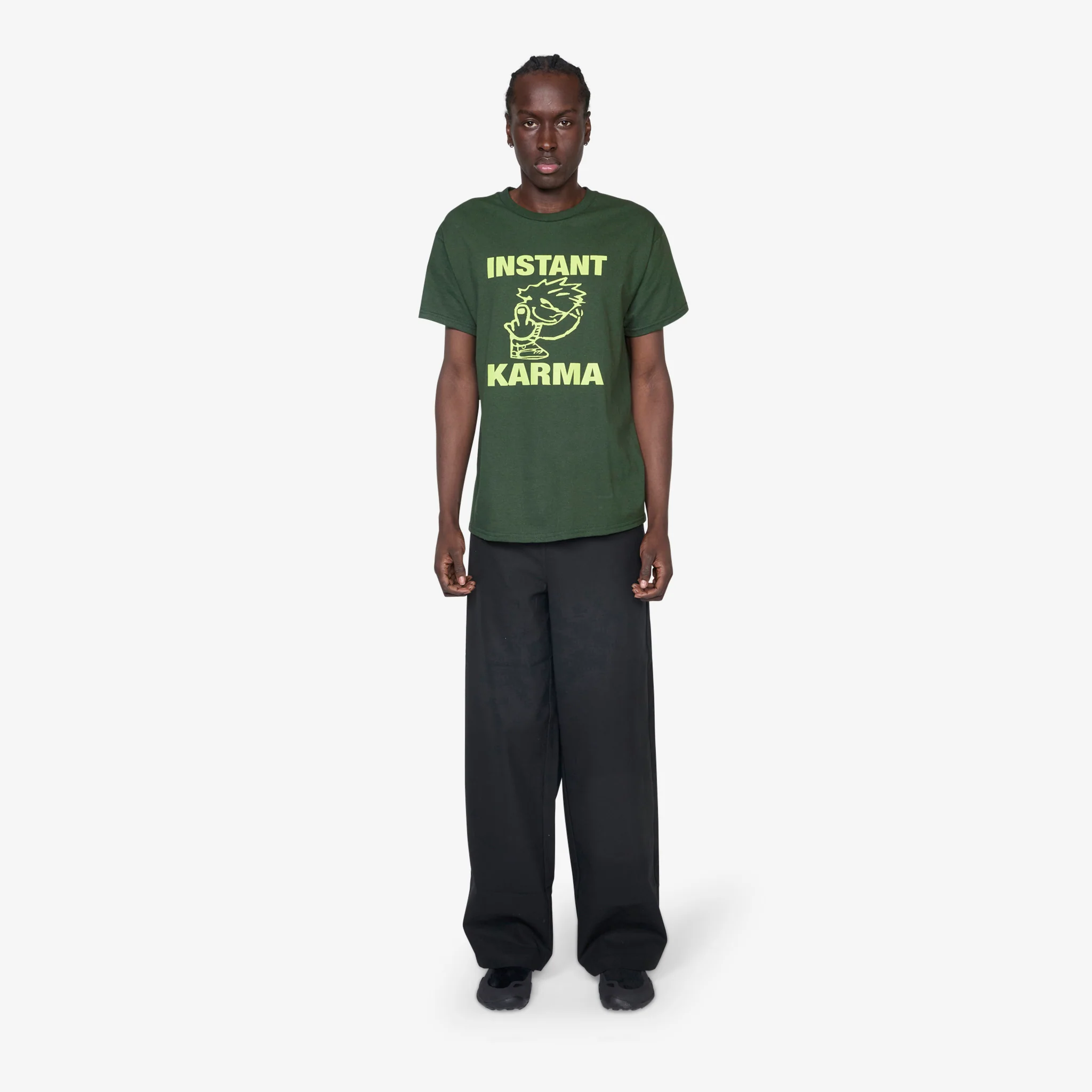 Instant Karma T-Shirt Dark Green - Image 4