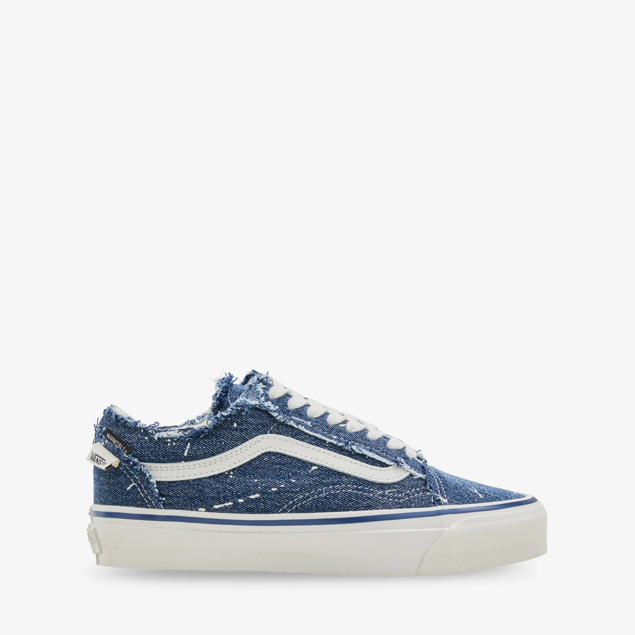 Invincible x LX Old Skool Frayed Invincible Denim | Marshmellow - Image 2
