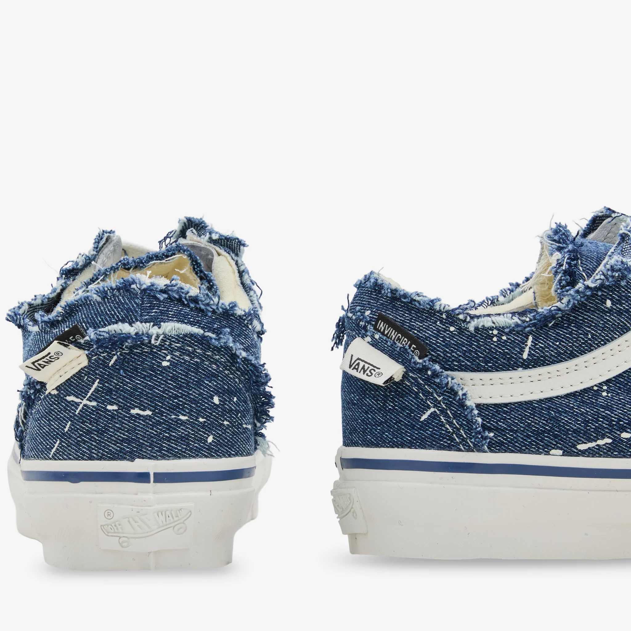 Invincible x LX Old Skool Frayed Invincible Denim | Marshmellow - Image 3
