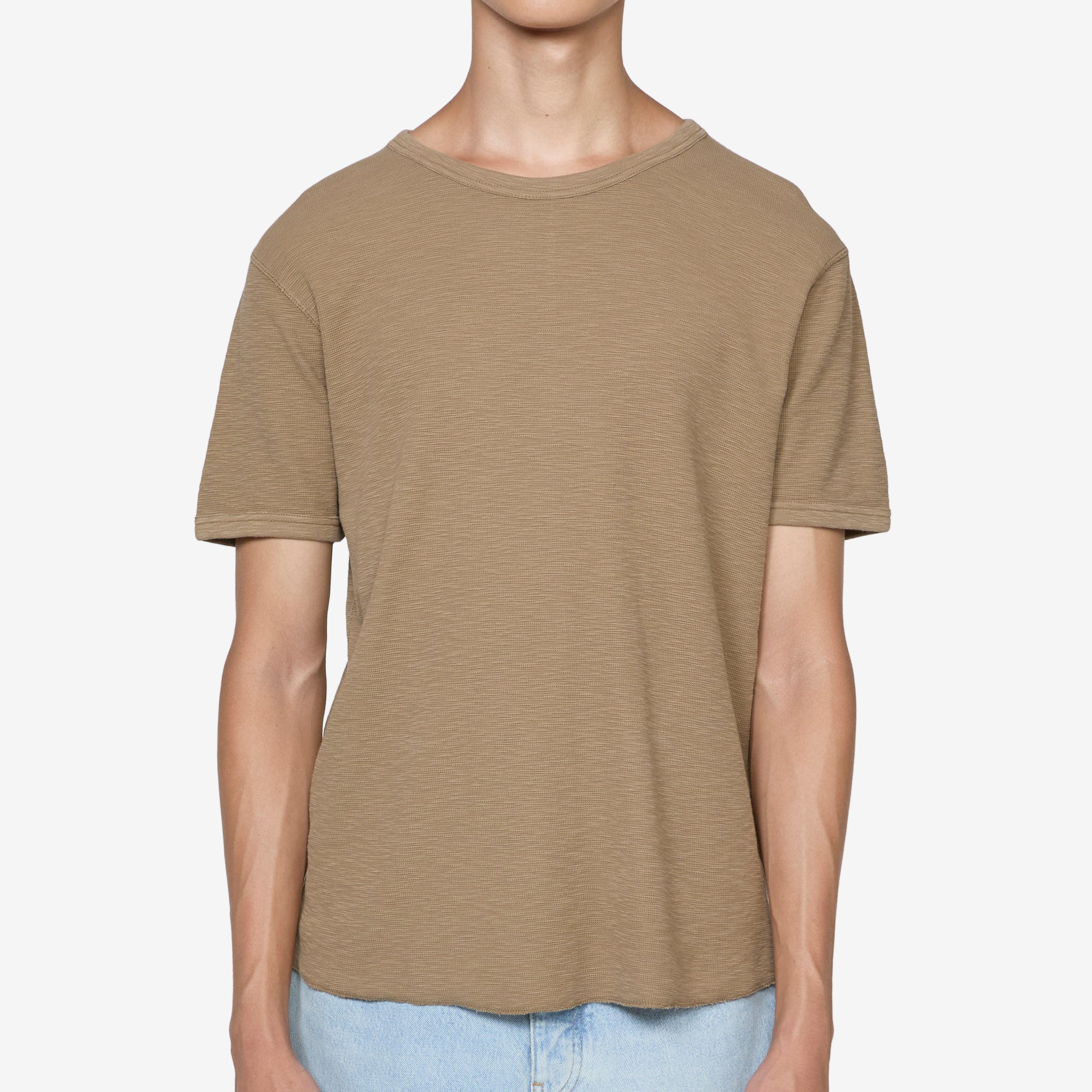 Jagger Waffle T-Shirt Khaki - Image 4