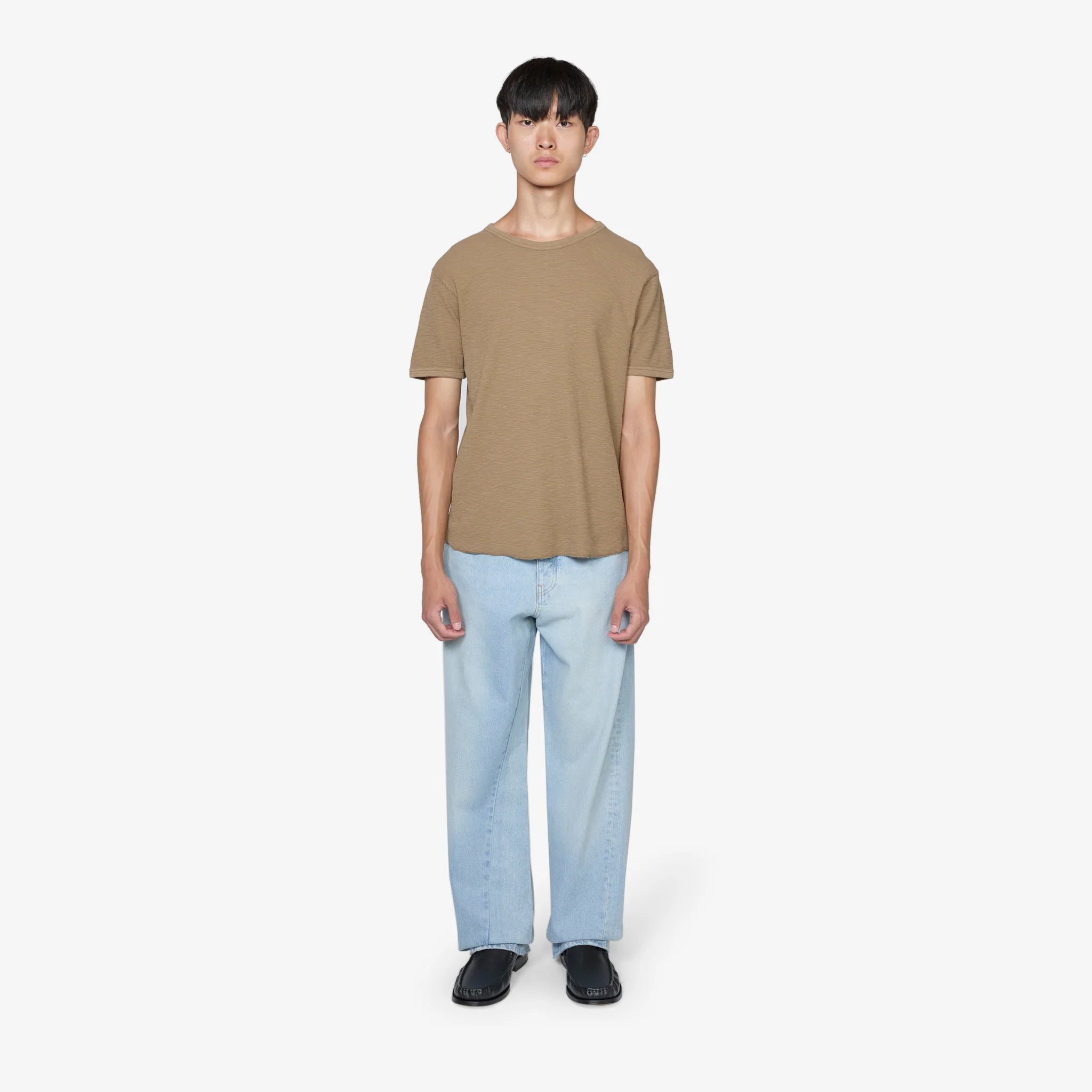 Jagger Waffle T-Shirt Khaki - Image 5