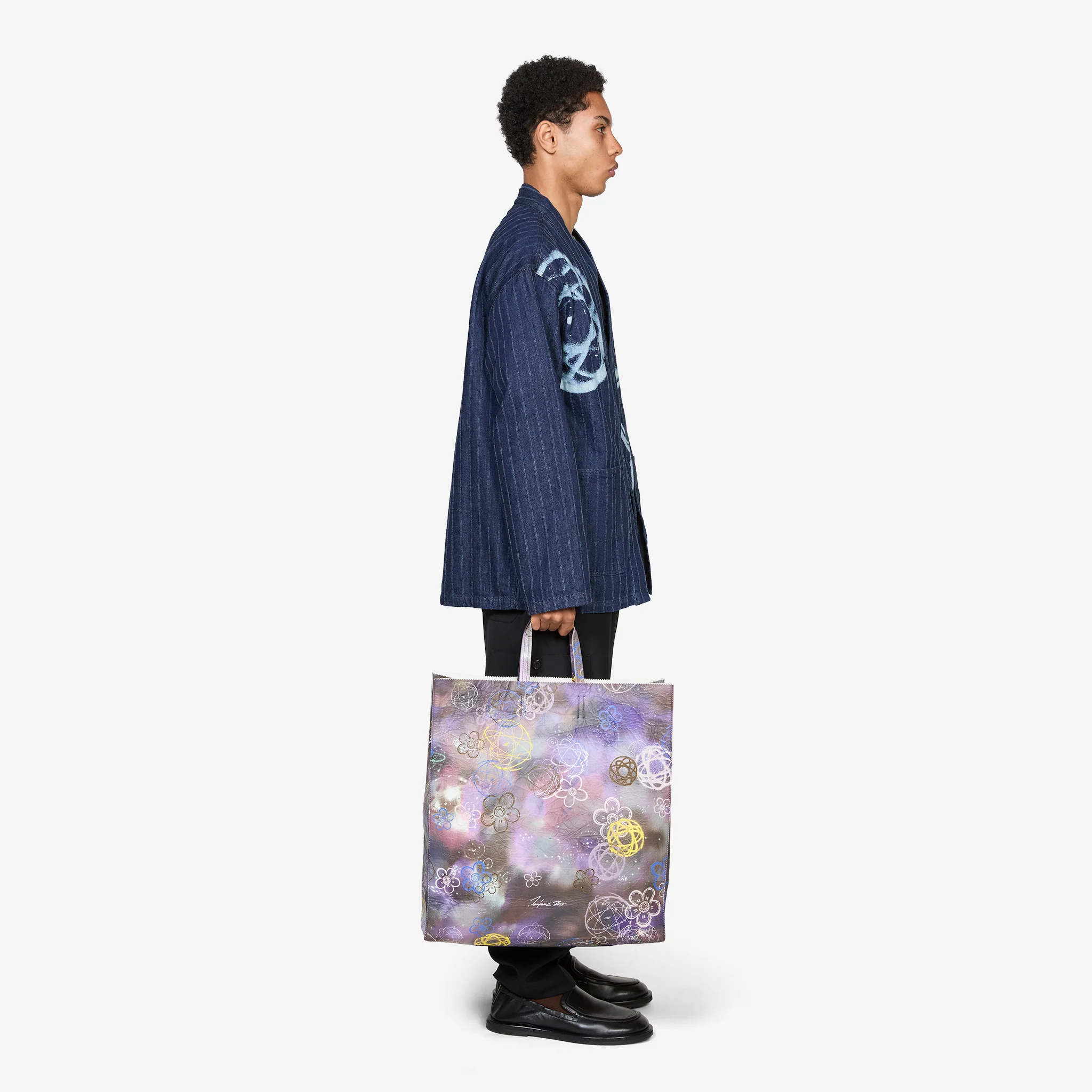 'Kenzo x Futura 2000' Kenzo Paper Large Tote Bag Multicolour - Image 4