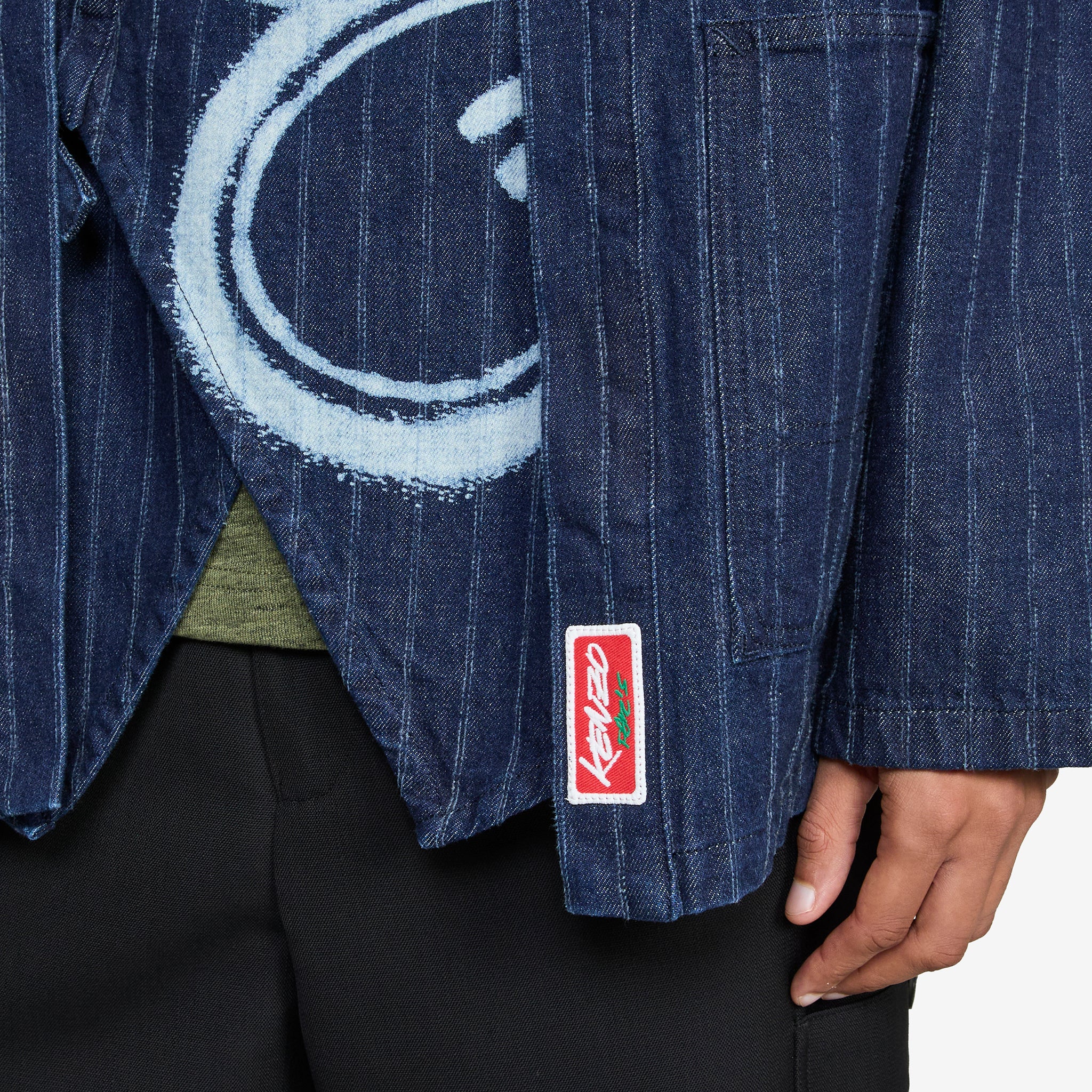 'Kenzo x Futura 2000' Kimono Jacket Rinse Blue Denim - Image 3