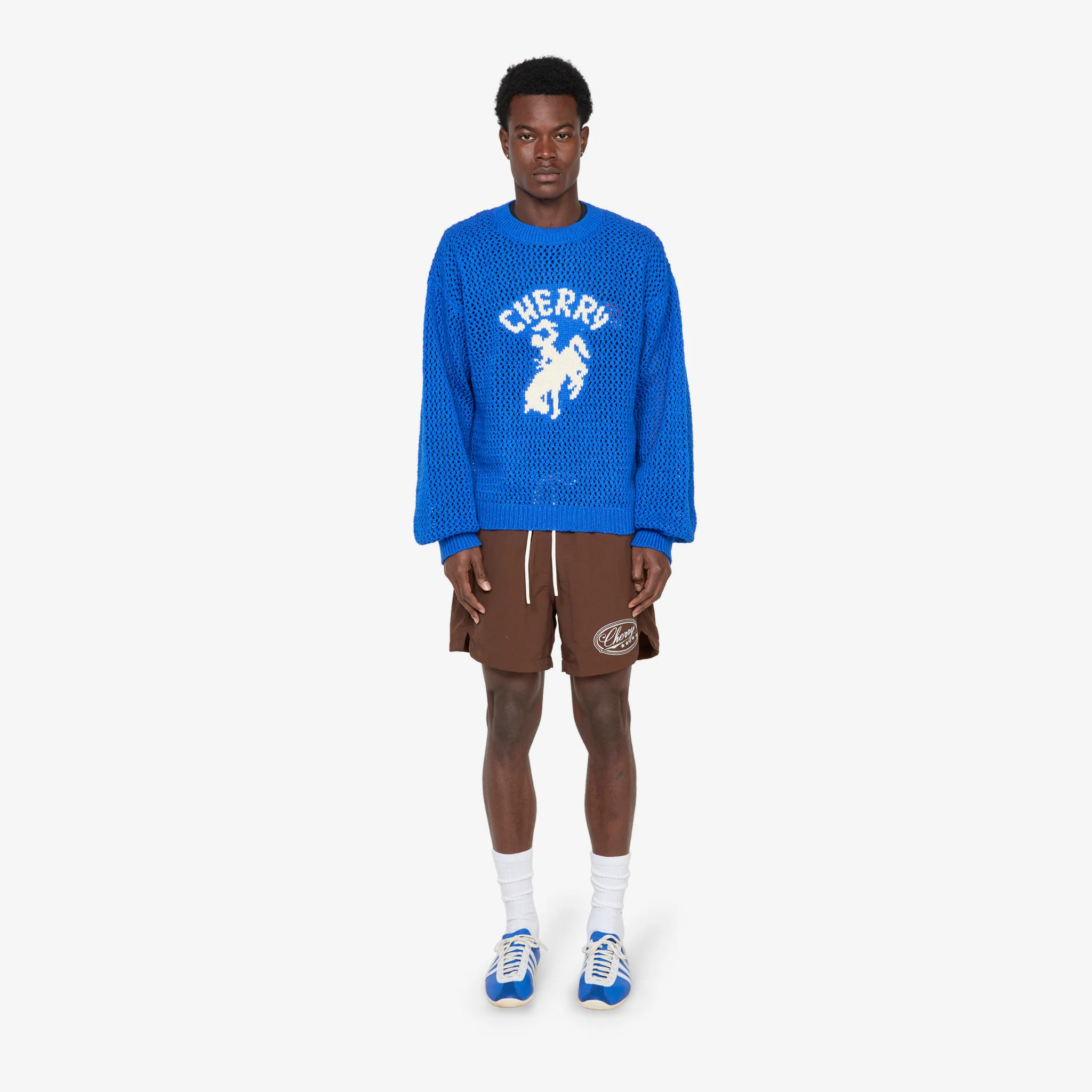 Knit Western Crew Royal Blue - Image 4