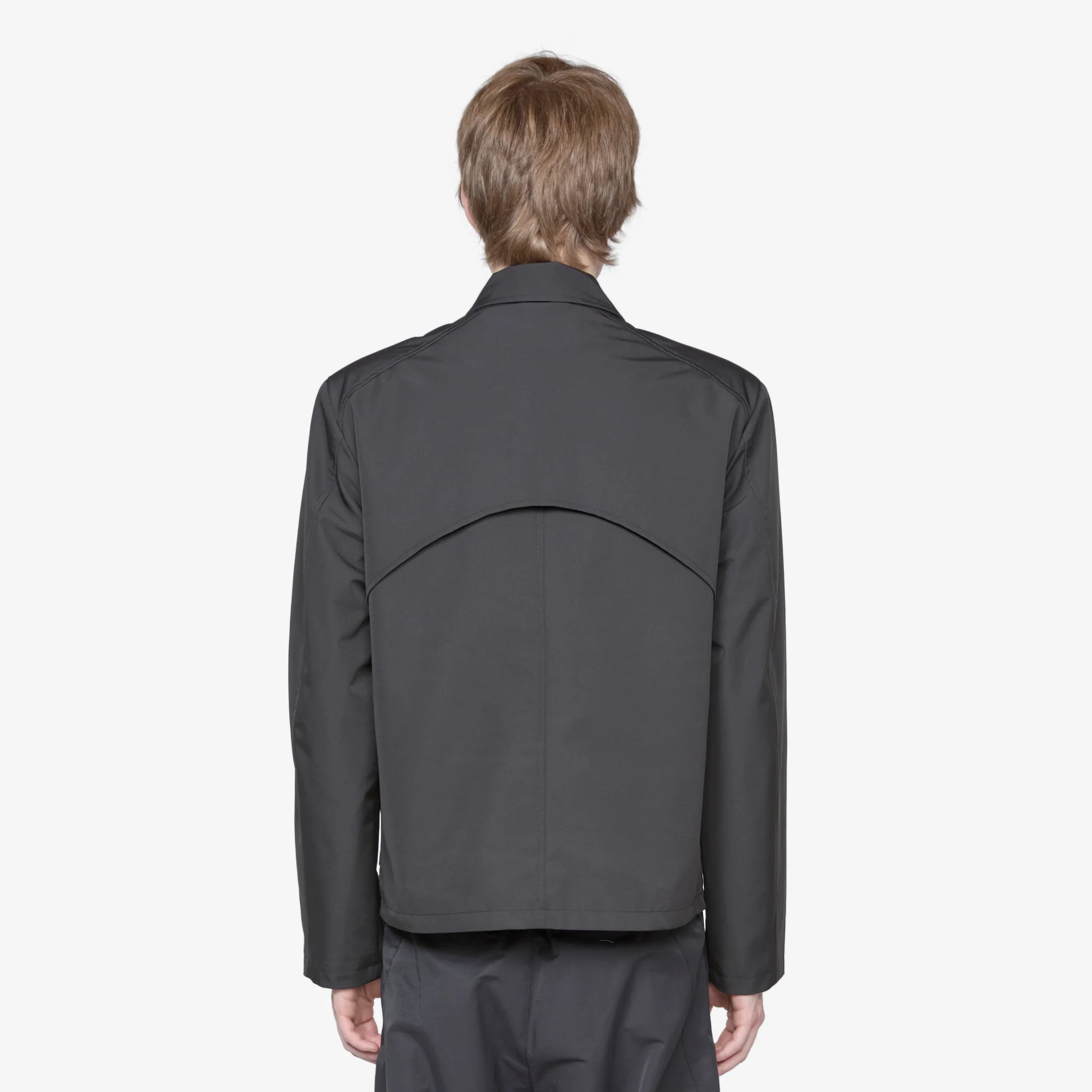 Layered Boxy Jacket Black - Image 4