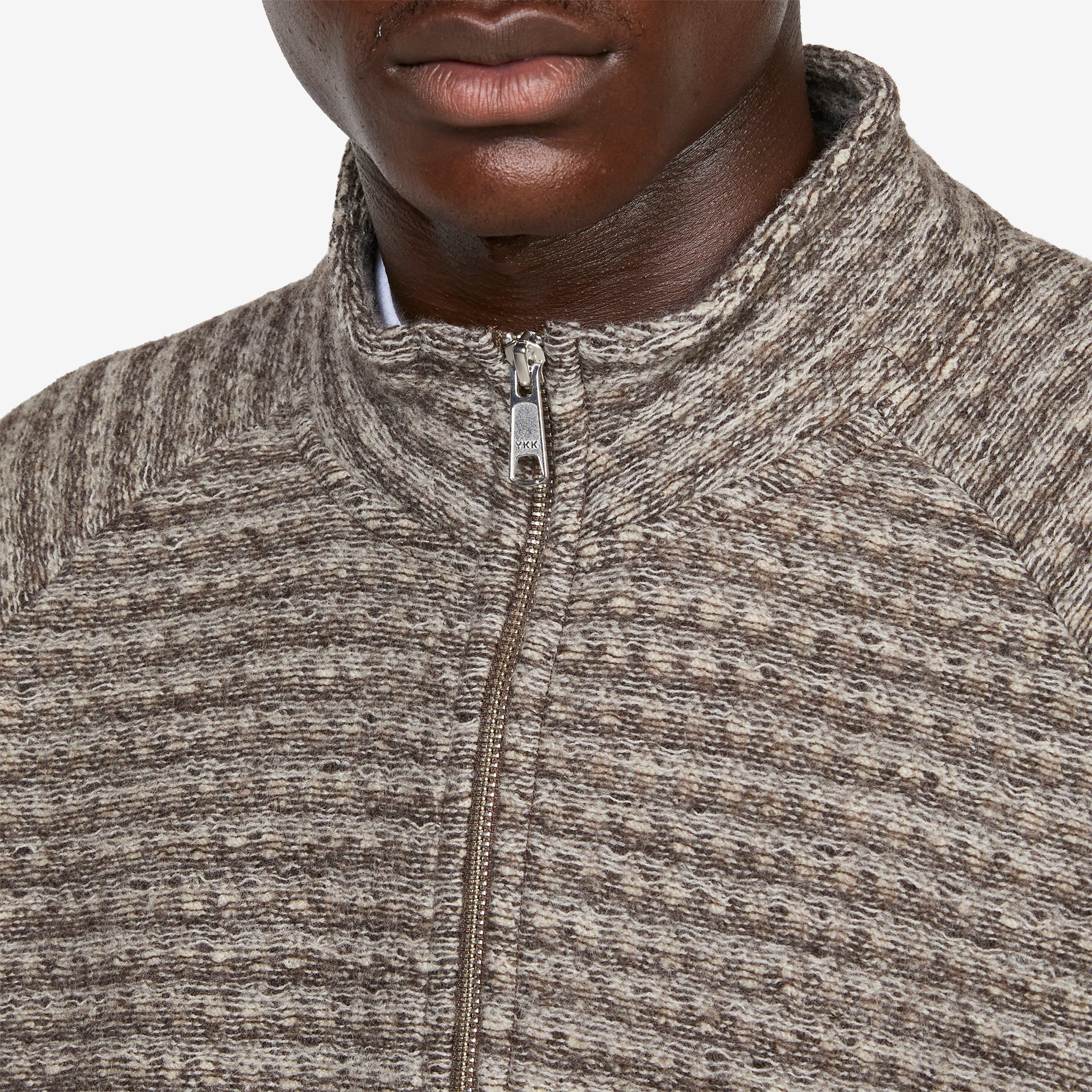 Leisure Zip Up Shredded Brown Stripe - Image 2