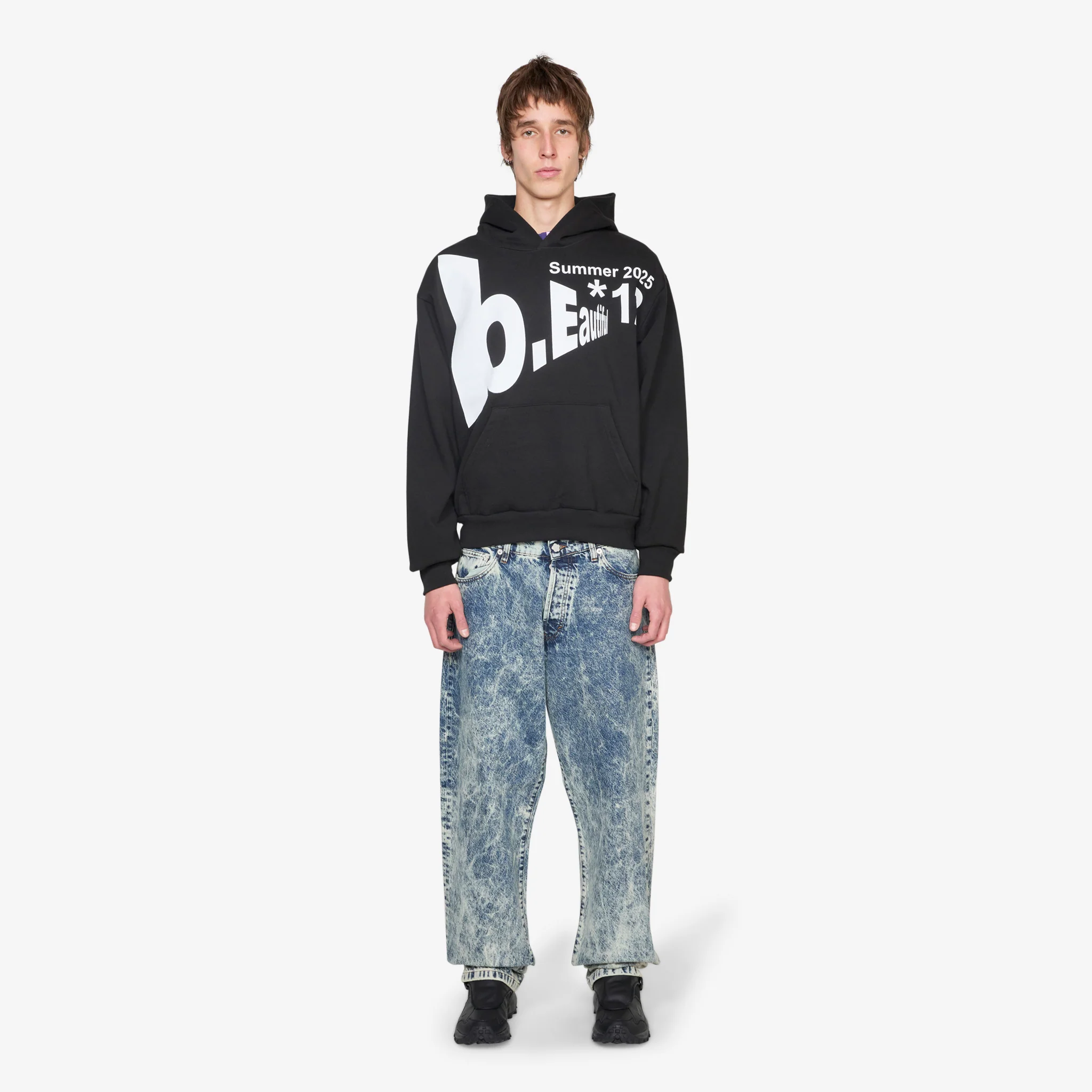 Logo*12 Hoodie Black - Image 5