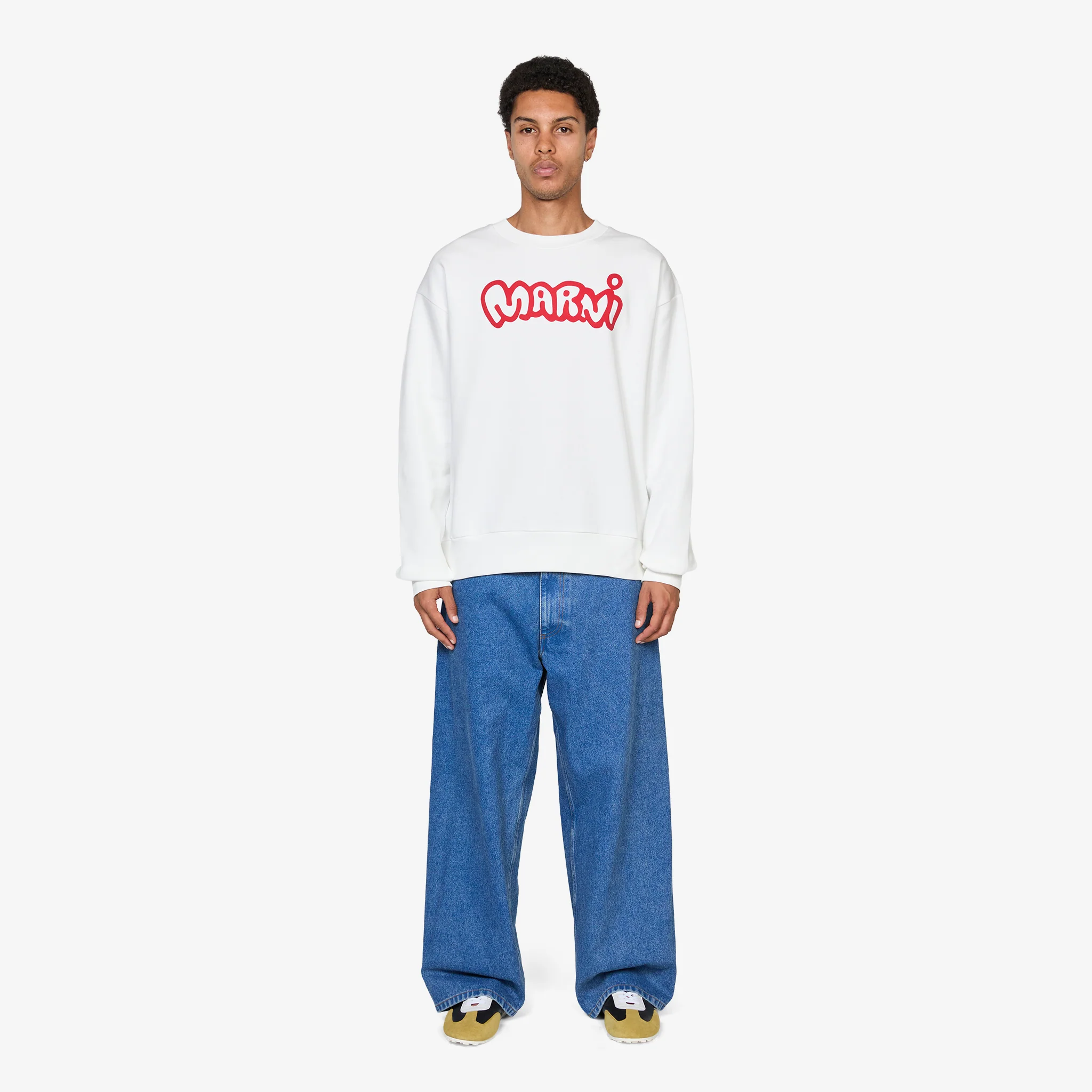 Logo Print Sweatshirt Natural White - Image 3