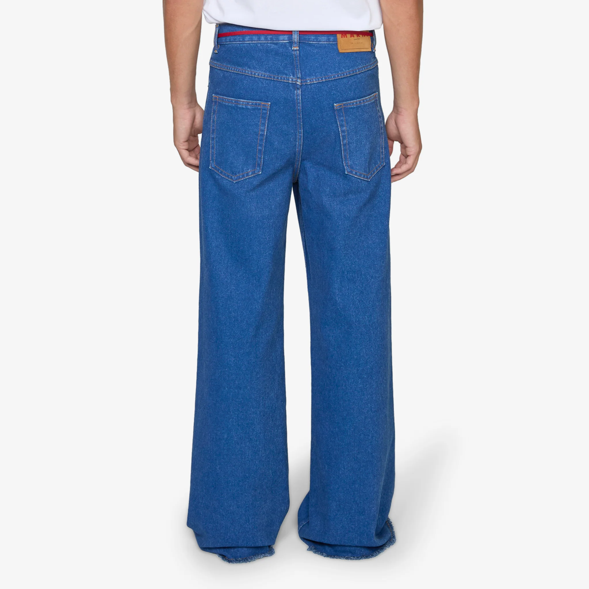 Low Rise Red Belt Jeans Ocean - Image 3