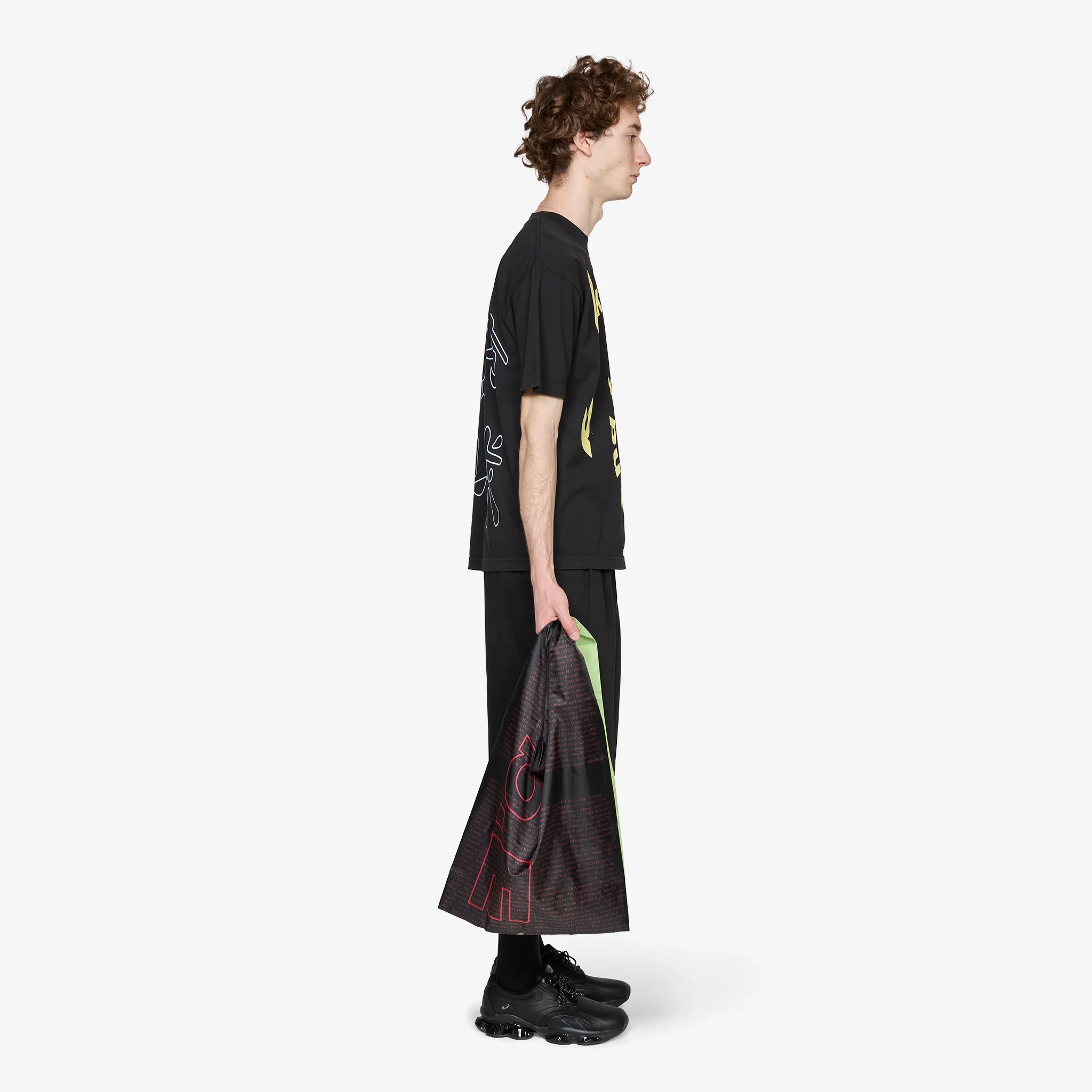 LTTT x Times Reusable Bag Black | Lime - Image 5
