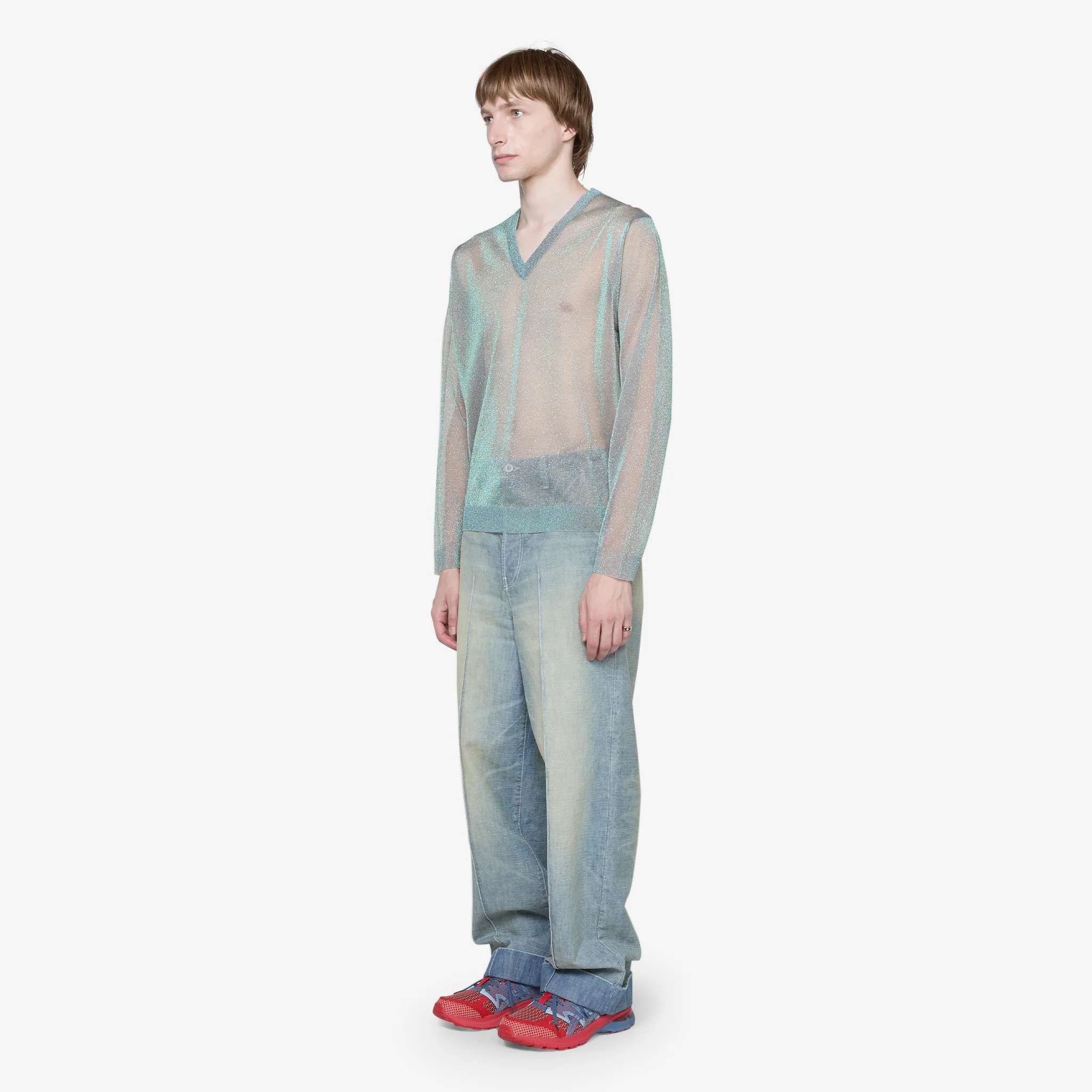 Lurex Pullover Silver - Image 10