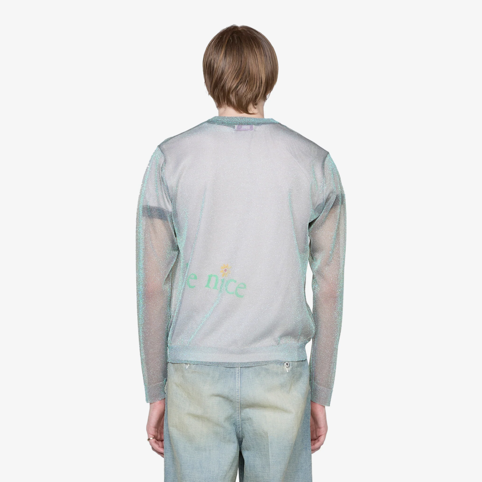 Lurex Pullover Silver - Image 3