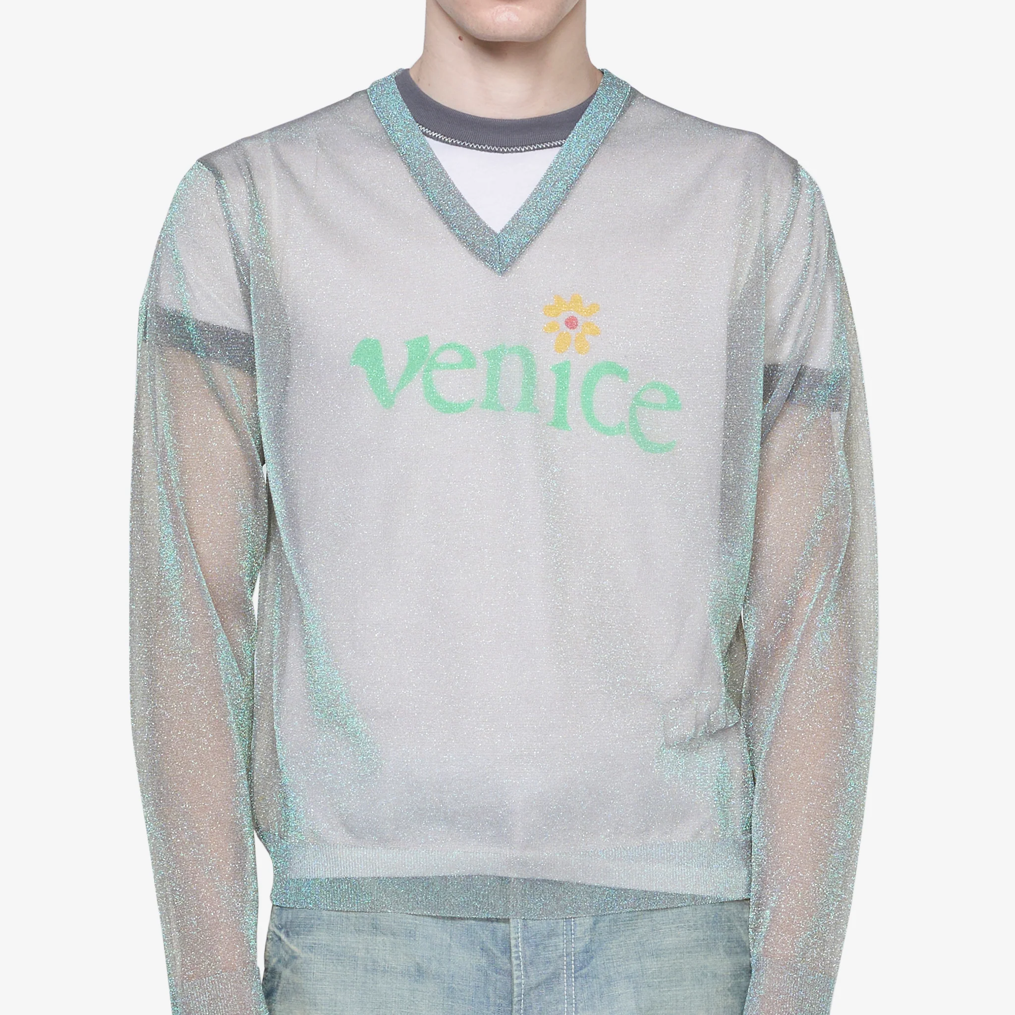 Lurex Pullover Silver - Image 4