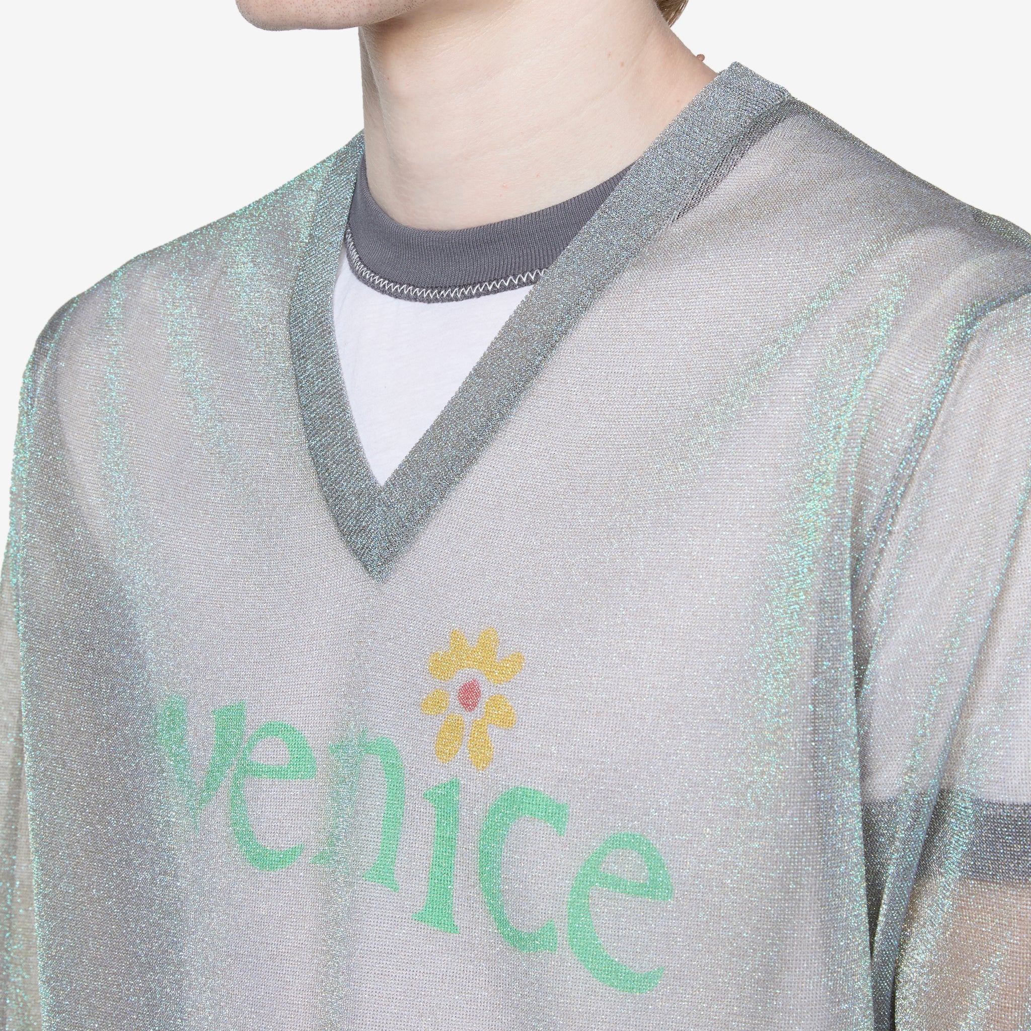 Lurex Pullover Silver - Image 6