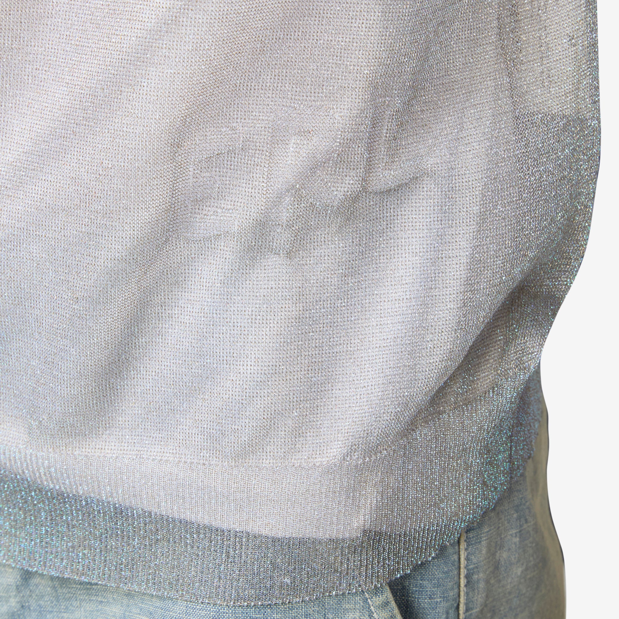Lurex Pullover Silver - Image 7