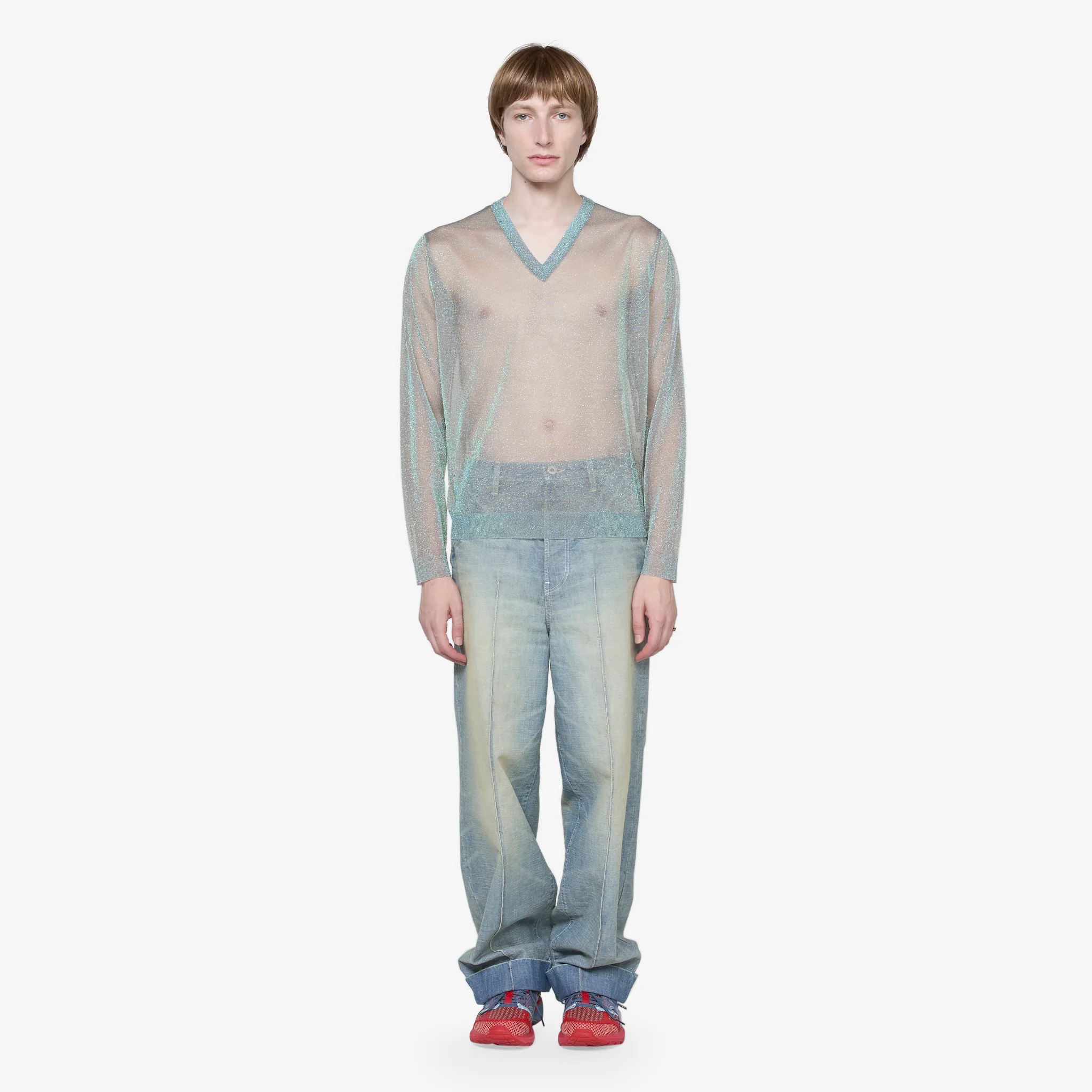 Lurex Pullover Silver - Image 9