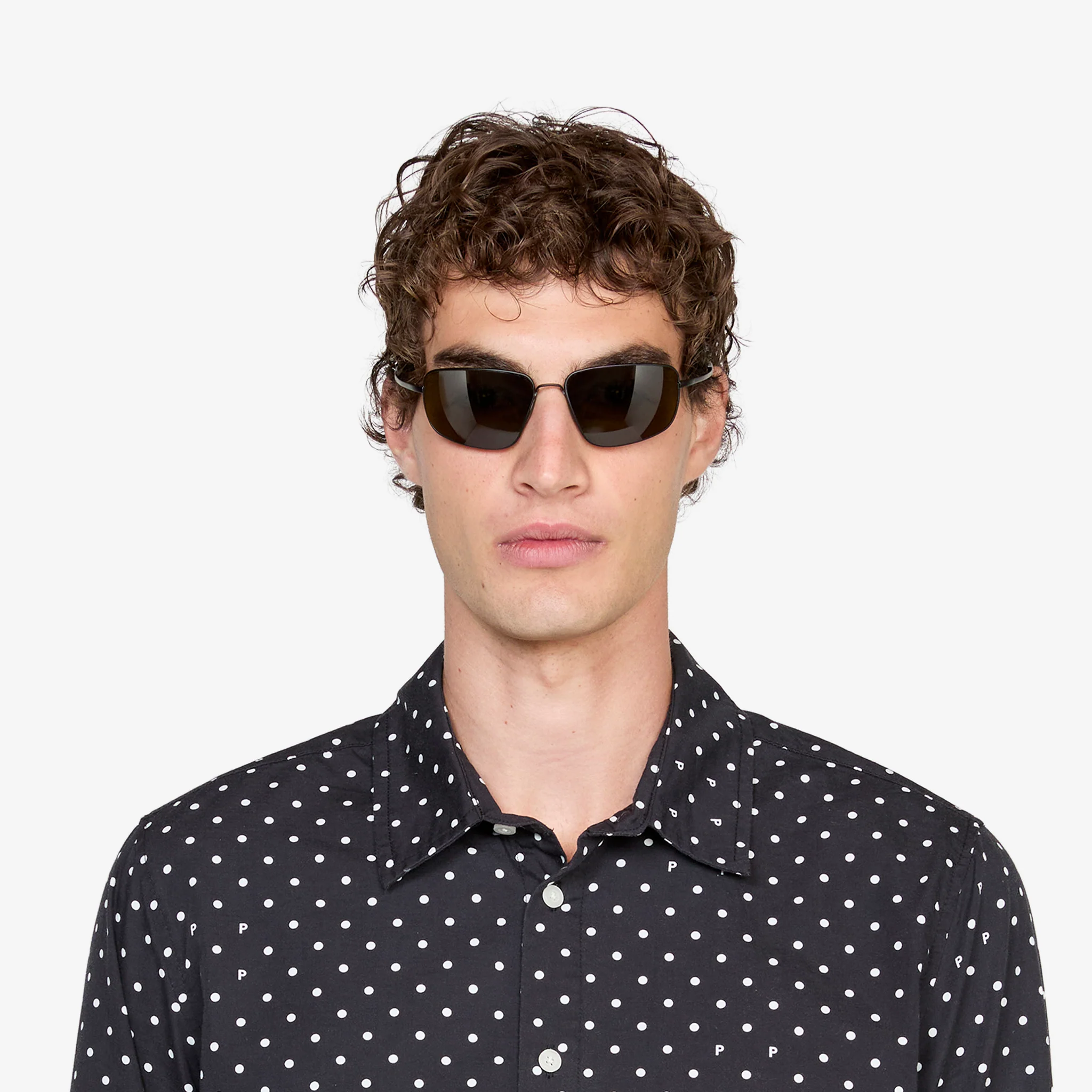 Marathon Matte Black | Green Solid Polarised Lens