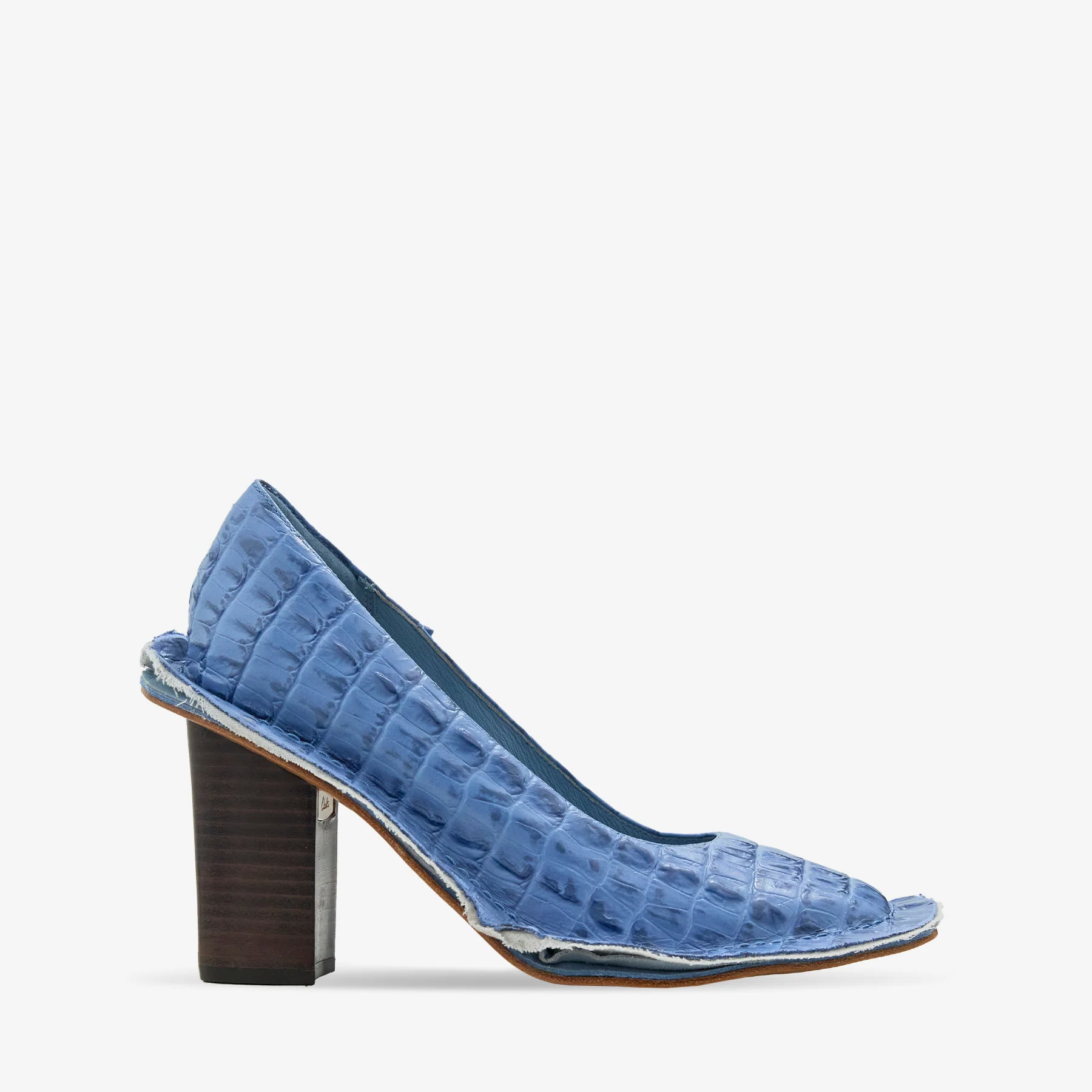 Martine Rose x Women's Heel Blue Leather - Image 2