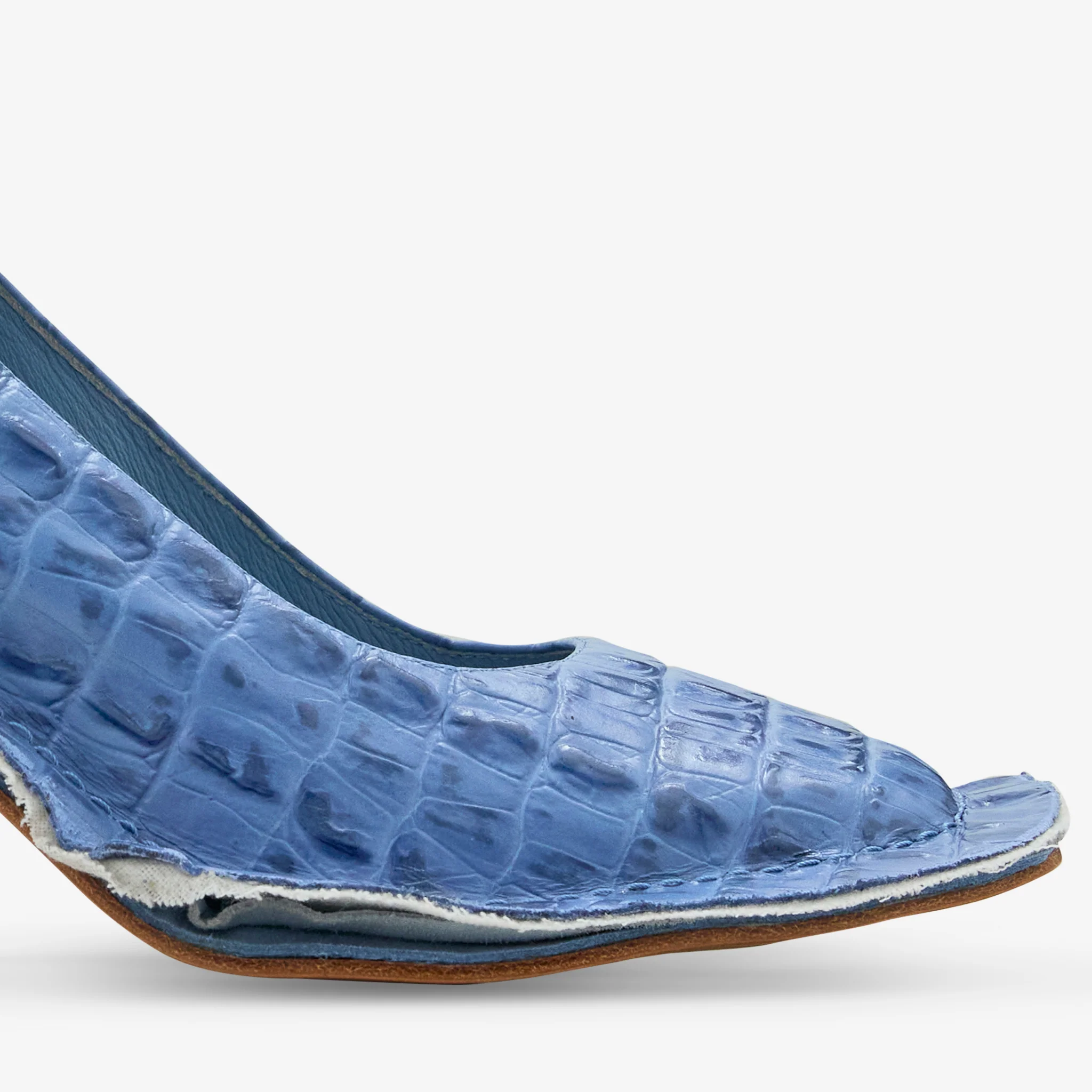 Martine Rose x Women's Heel Blue Leather - Image 7