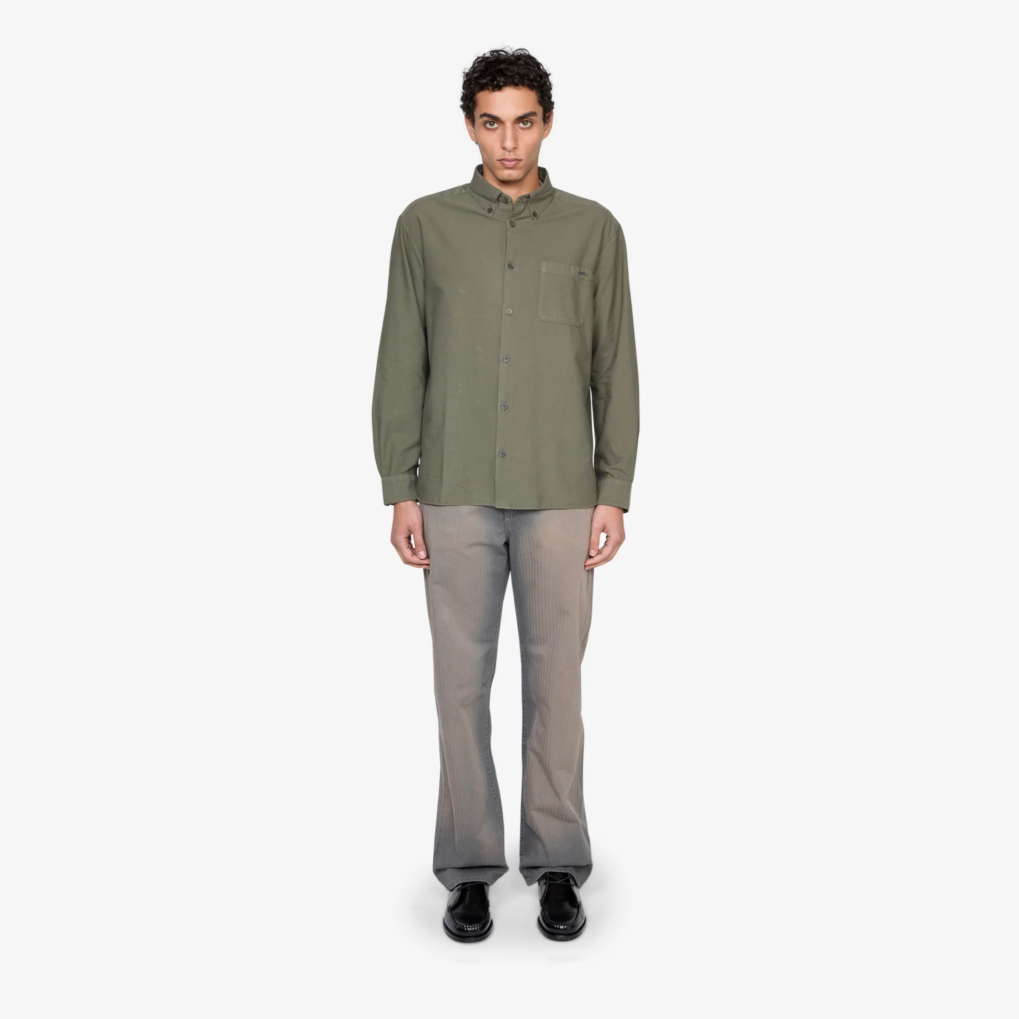 Mateo Logo Shirt Forest Green - Image 3